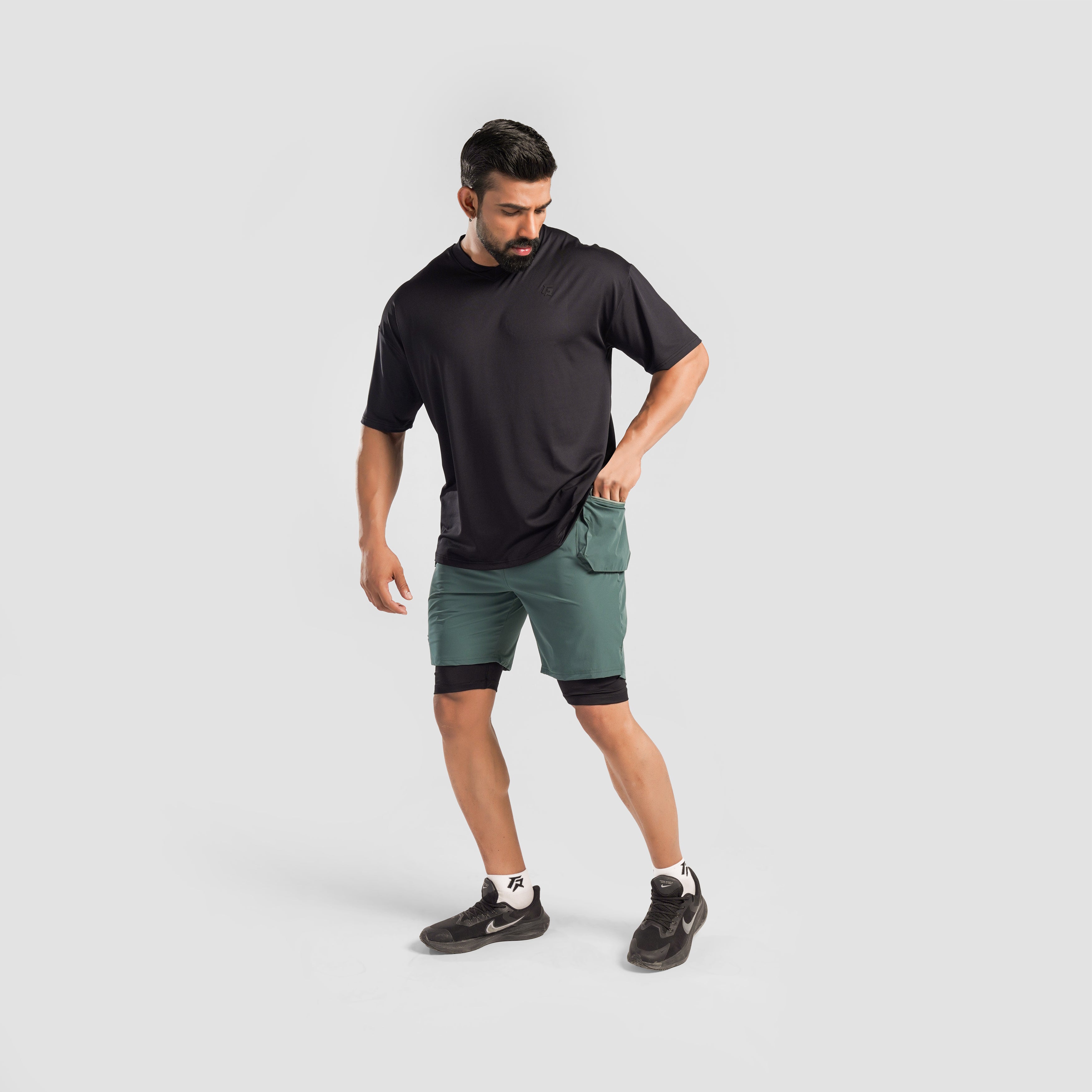 Aero Patch Shorts (Green)