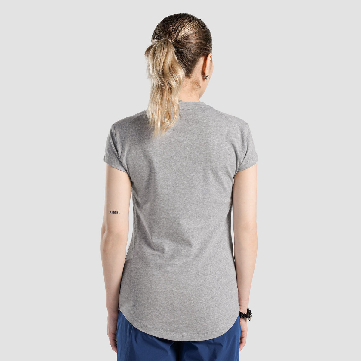 women gym t-shirt sportswear breathable workout tee back view Women T-Shirt Gymarmour Pakistan