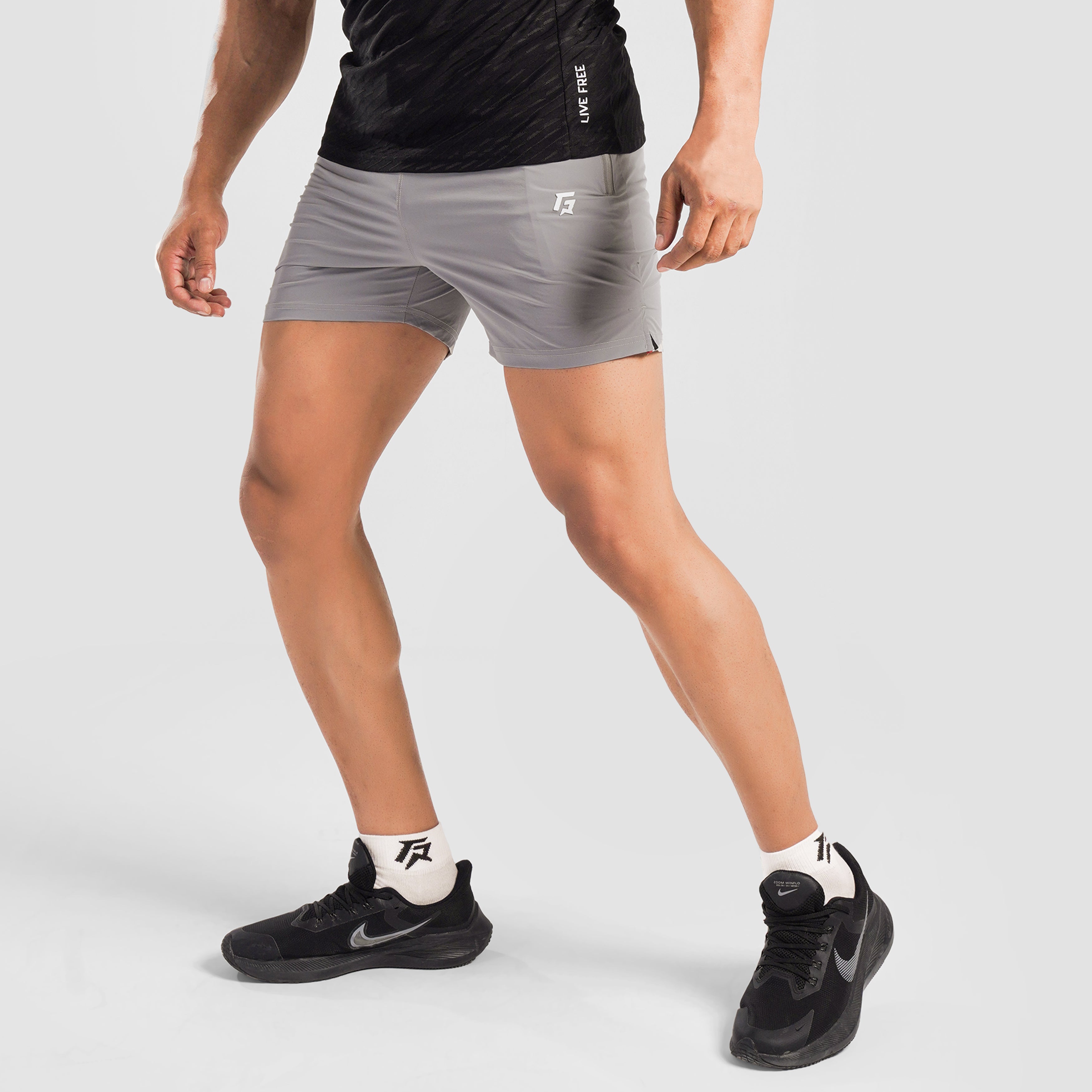 Terra Flex Shorts (Light Grey)