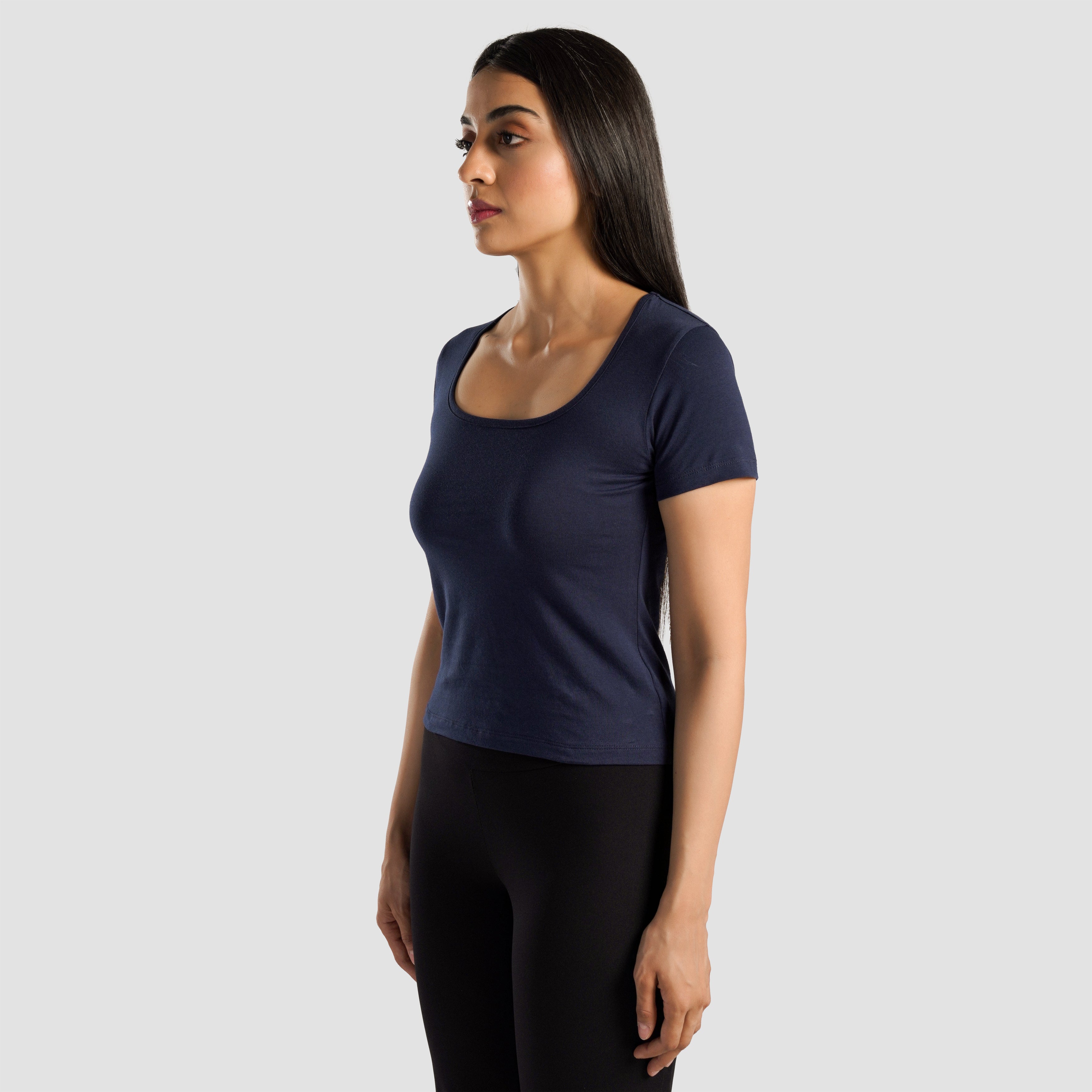 Flex Form Top (Navy)