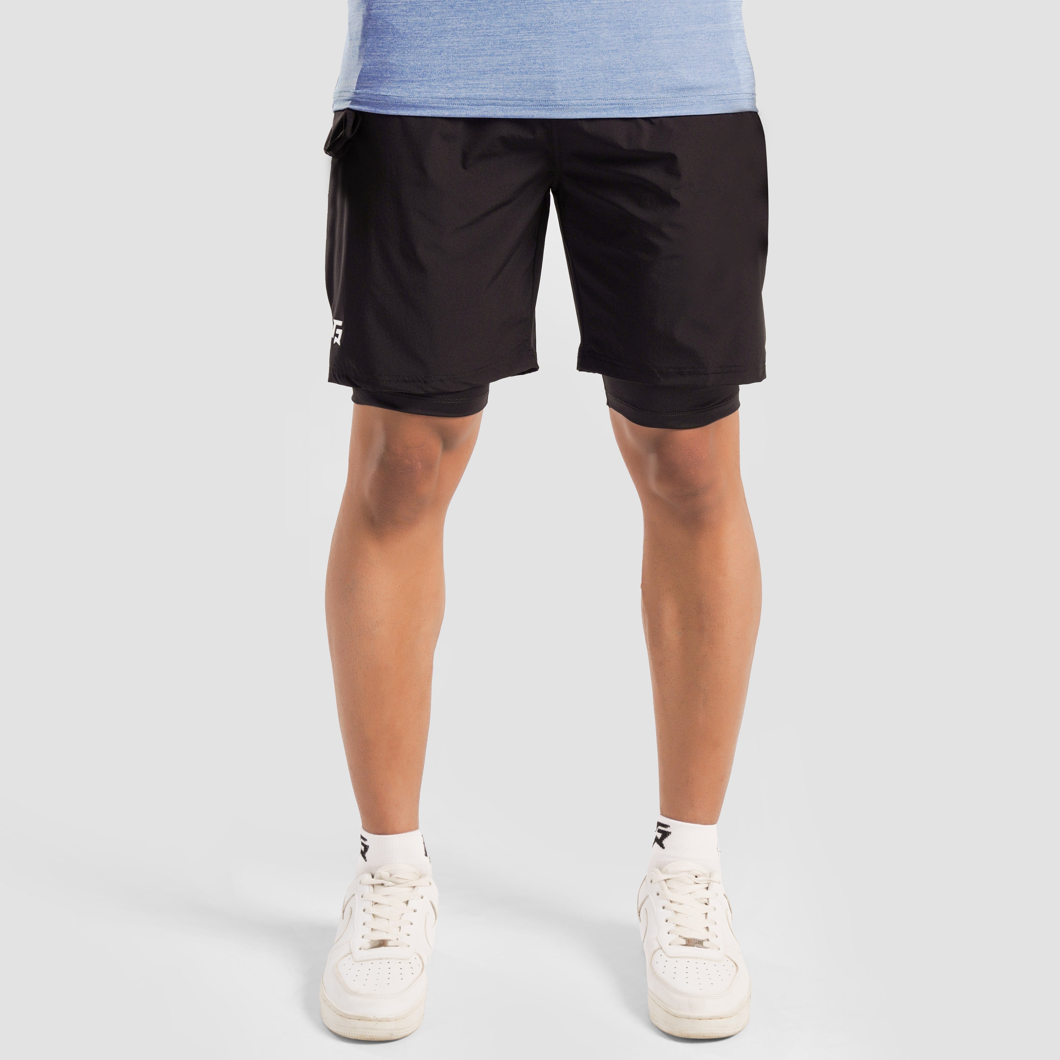 Aero Patch Shorts (Black)