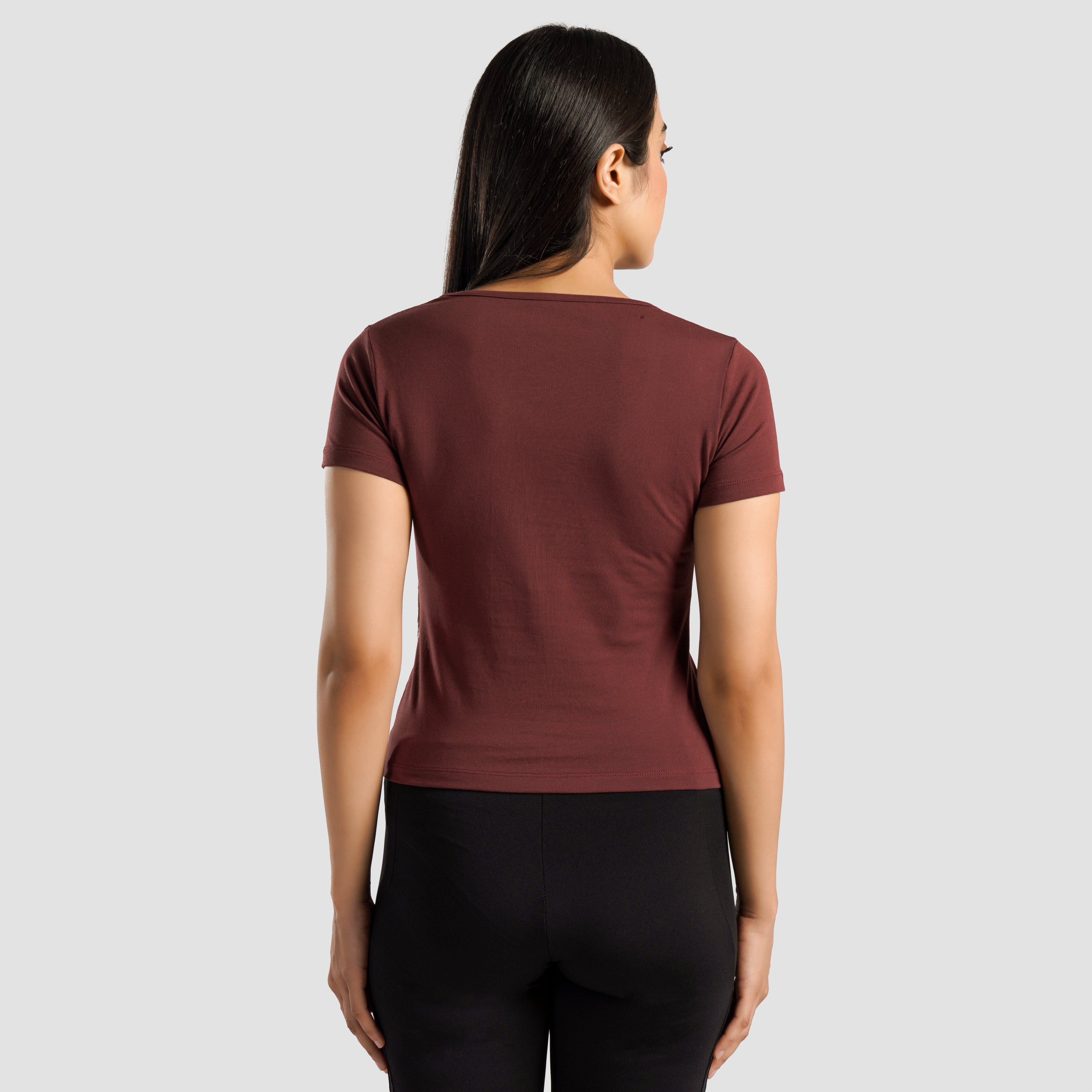 Flex Form Top (Maroon)