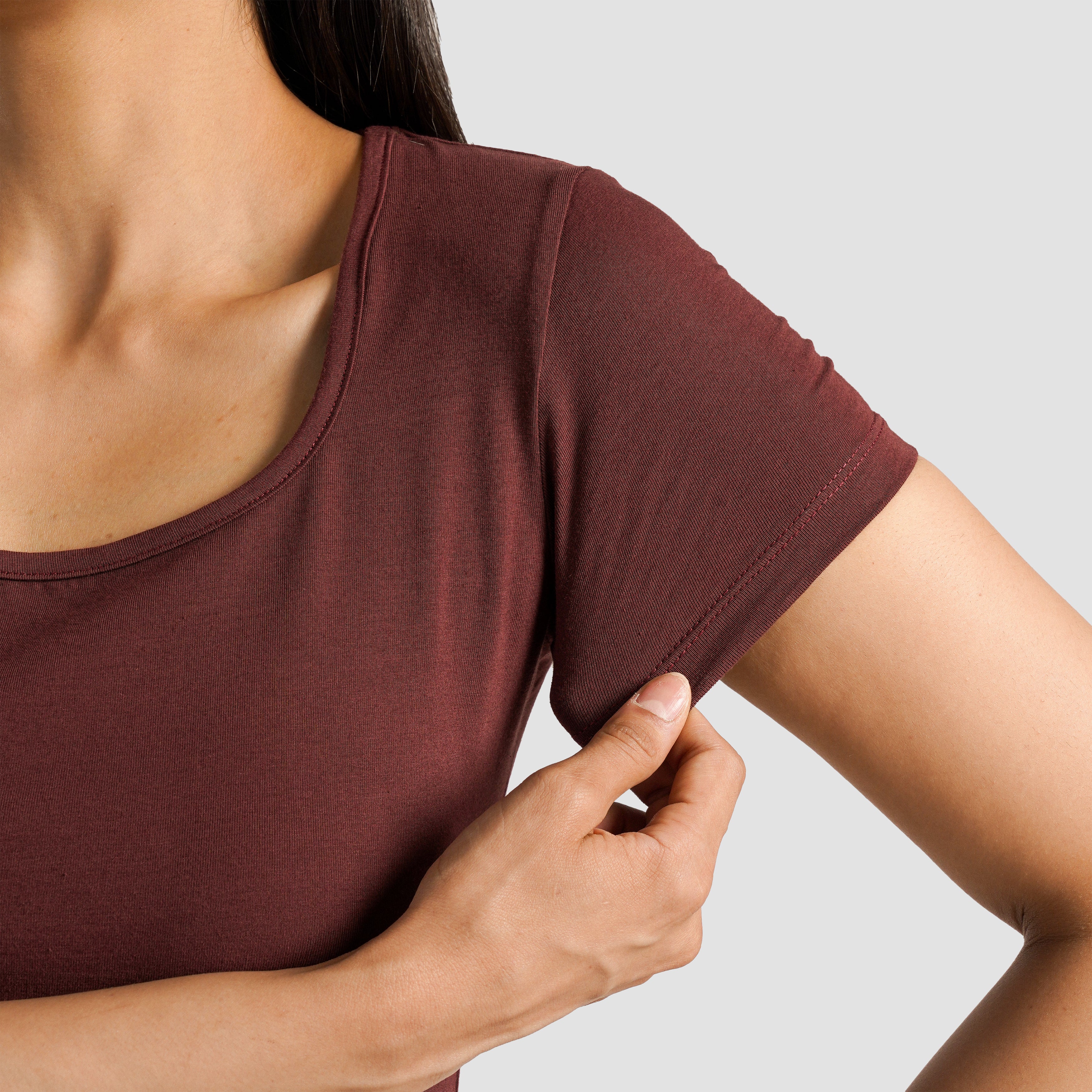 Flex Form Top (Maroon)