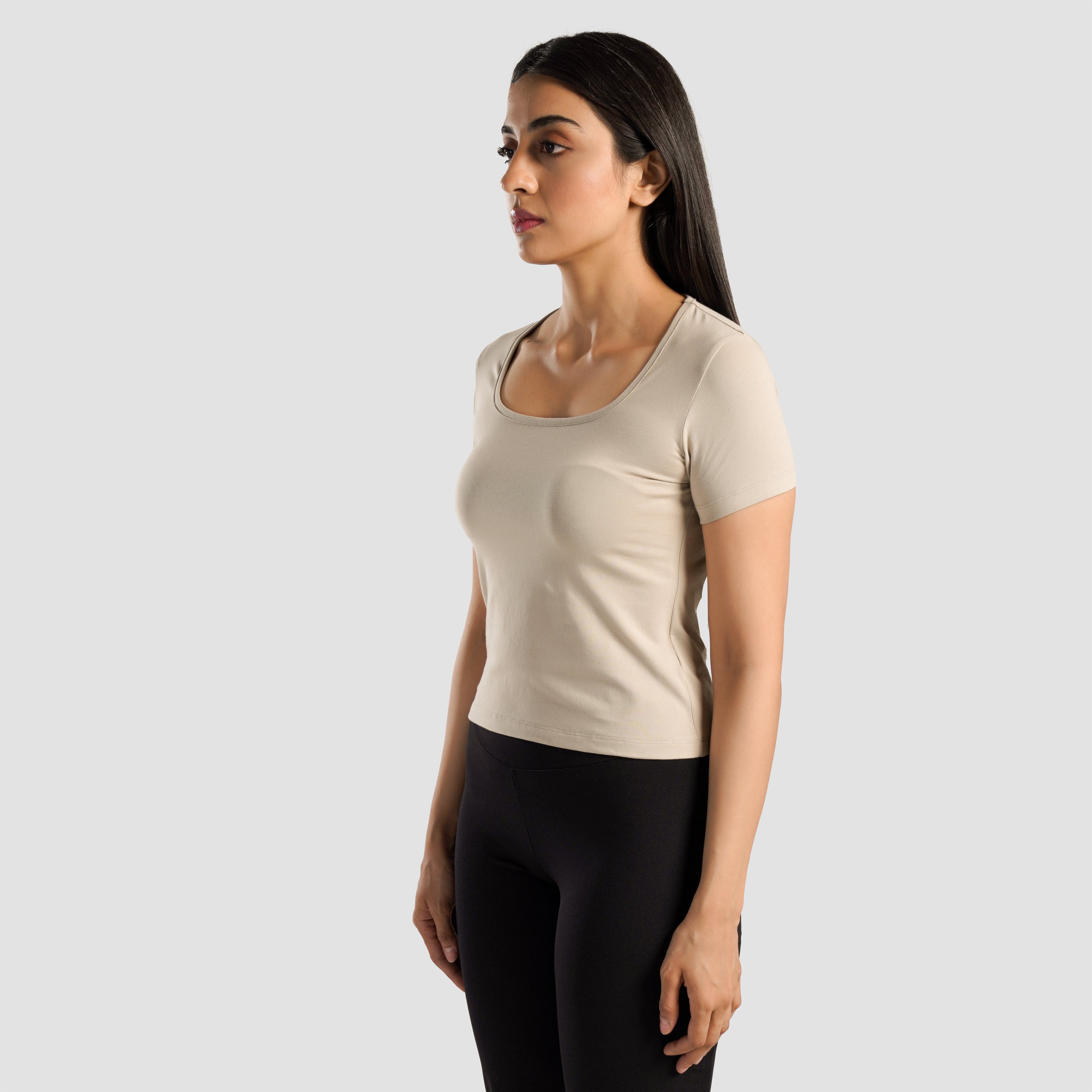 Flex Form Top (Beige)