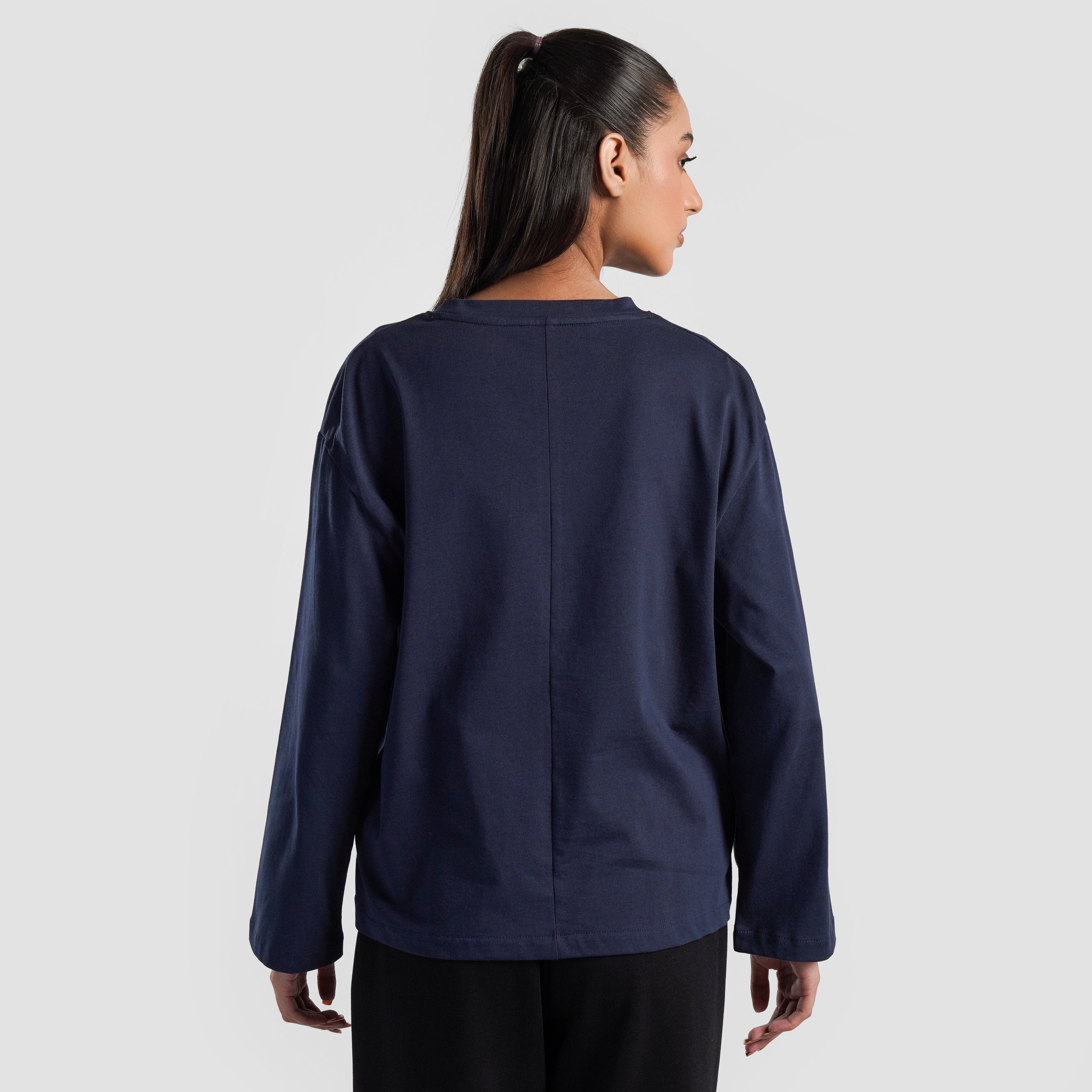 Basic Long Sleeves (Navy)