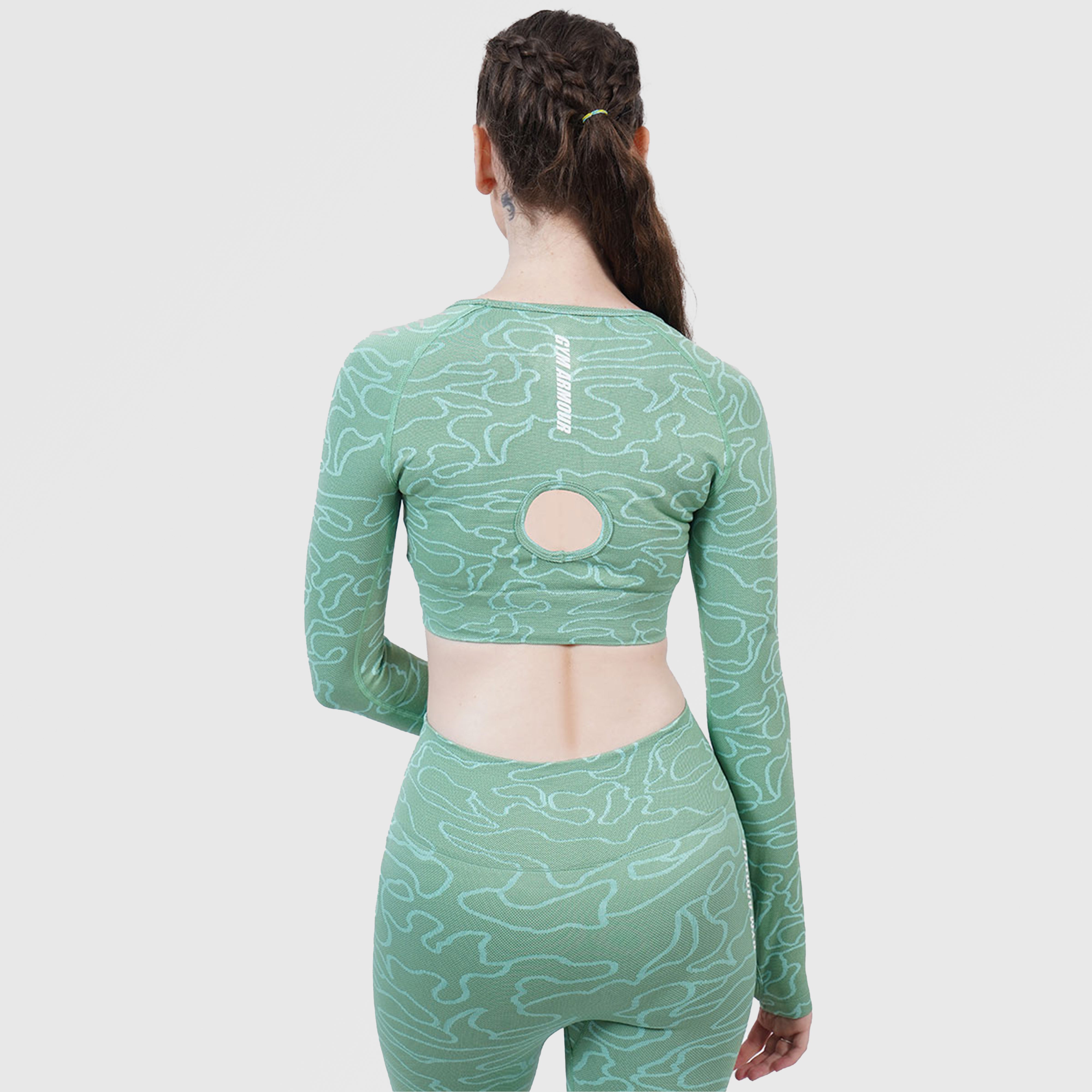 Lift Seamless Crop Top (Green)