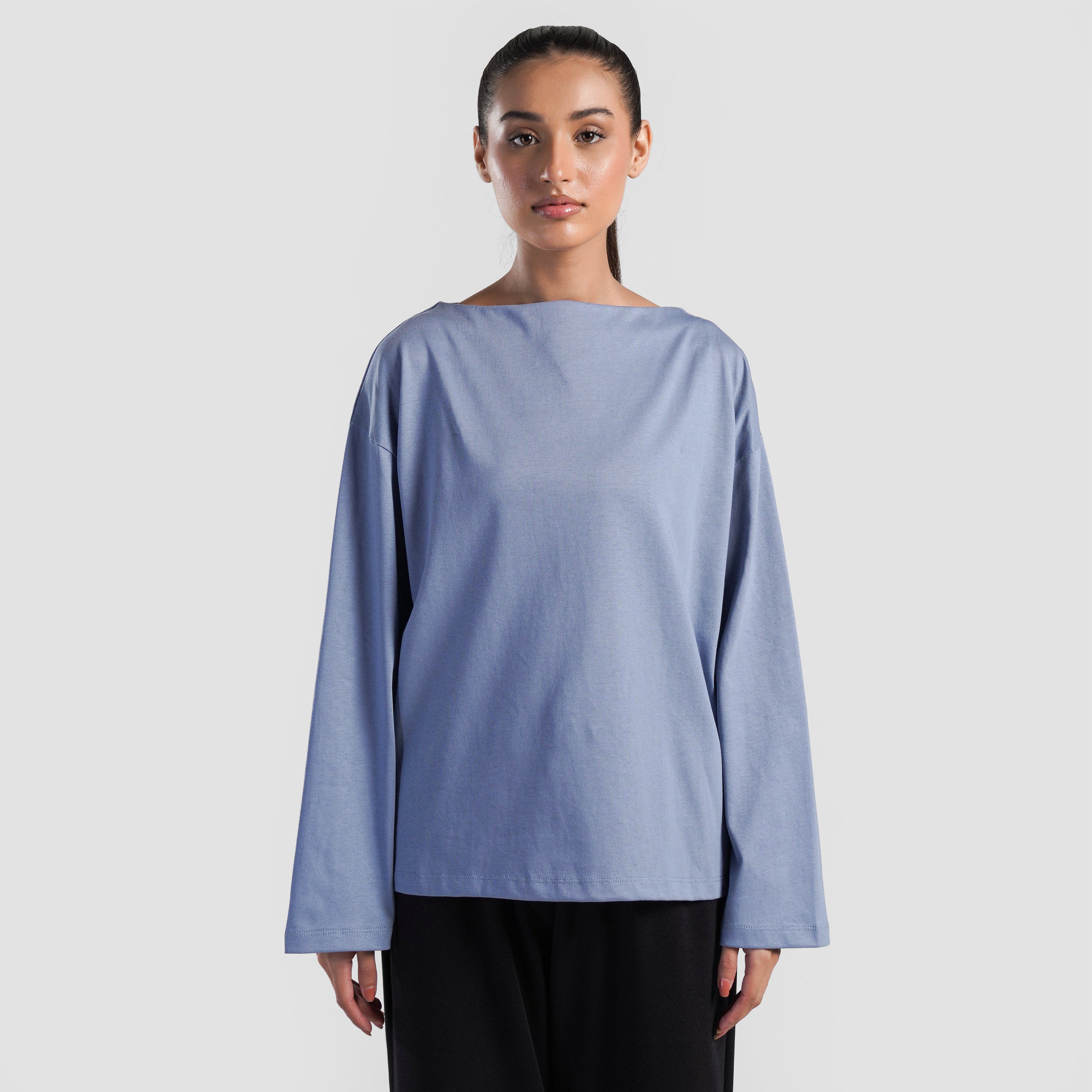 Boat Neck Long Sleeves (JK Blue)