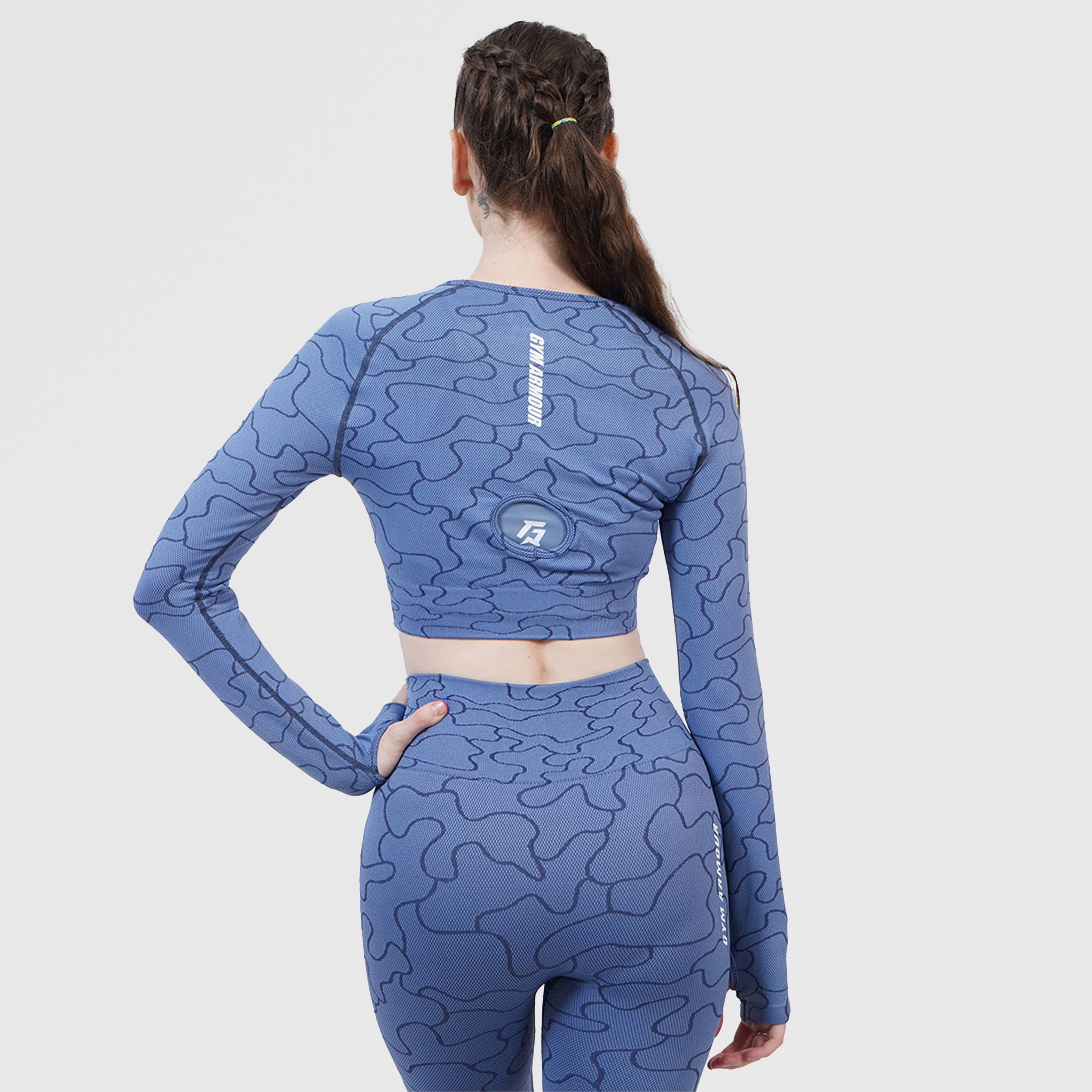 Lift Seamless Crop Top (Blue)