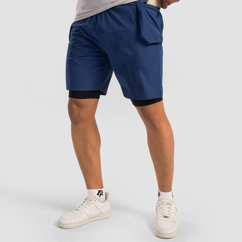 Aero Patch Shorts (Blue)