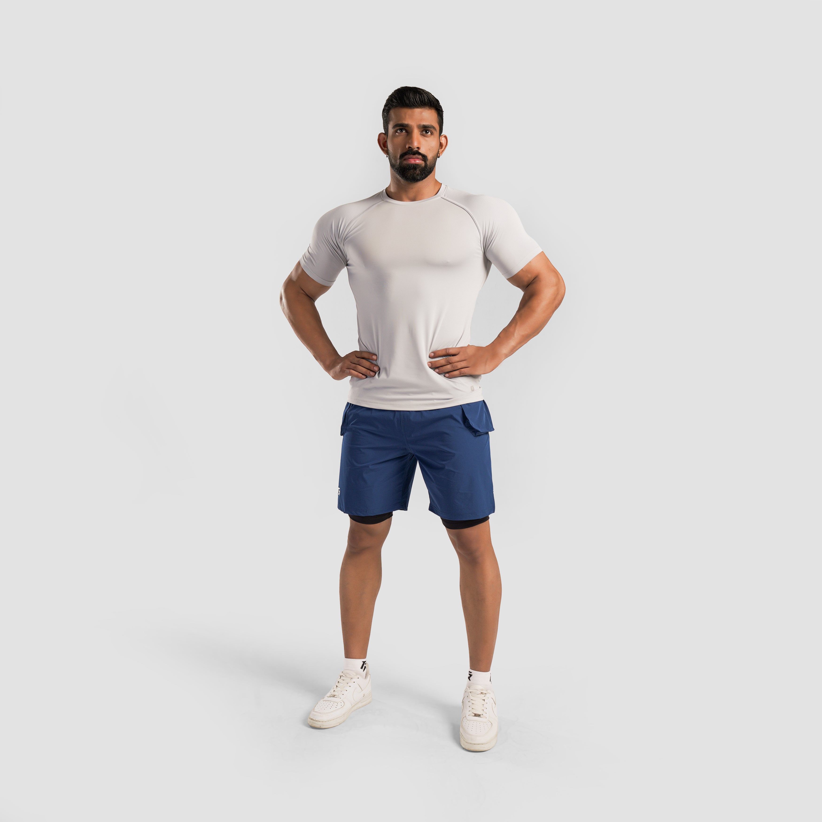 Aero Patch Shorts (Blue)