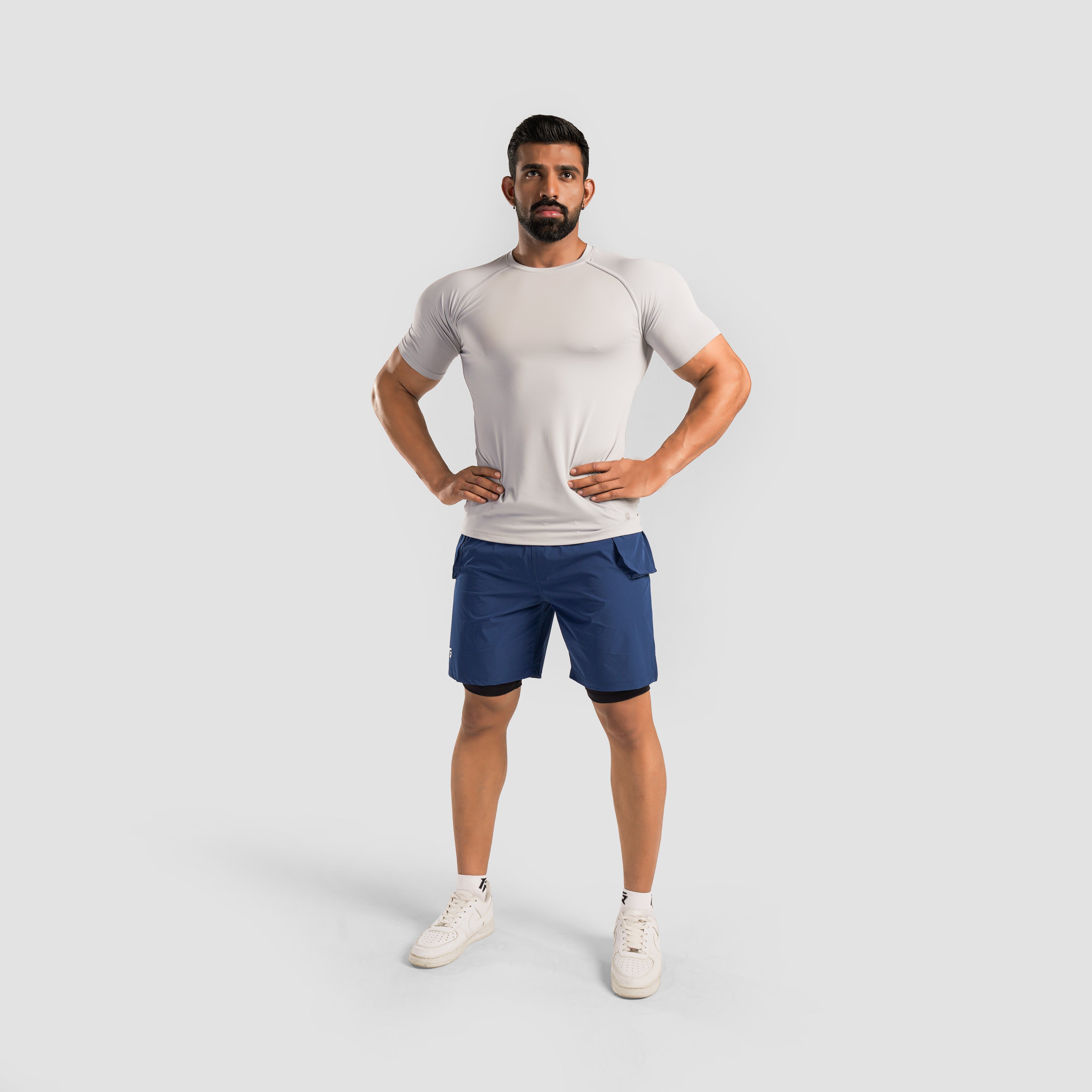 Aero Patch Shorts (Blue)