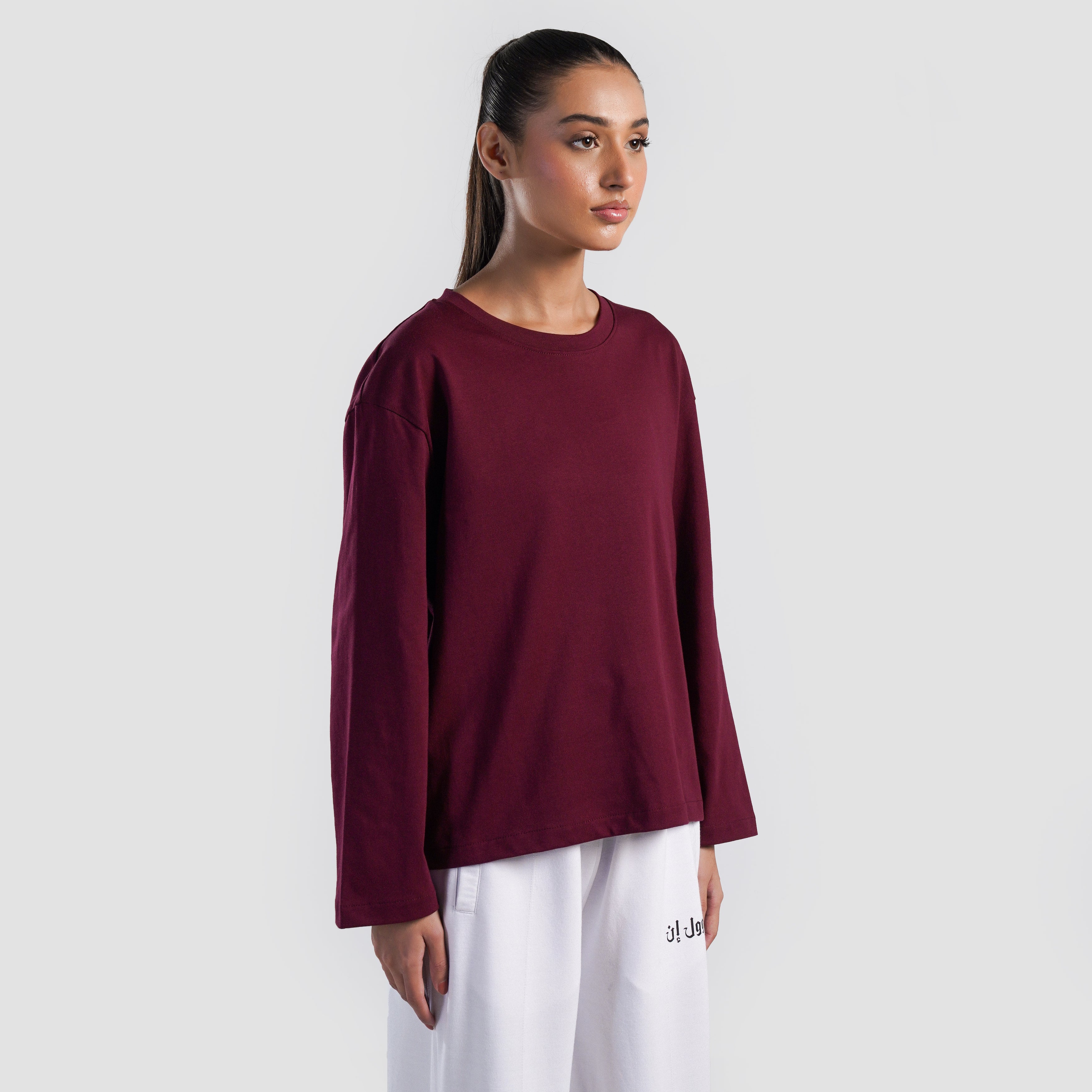 Basic Long Sleeves (Maroon)