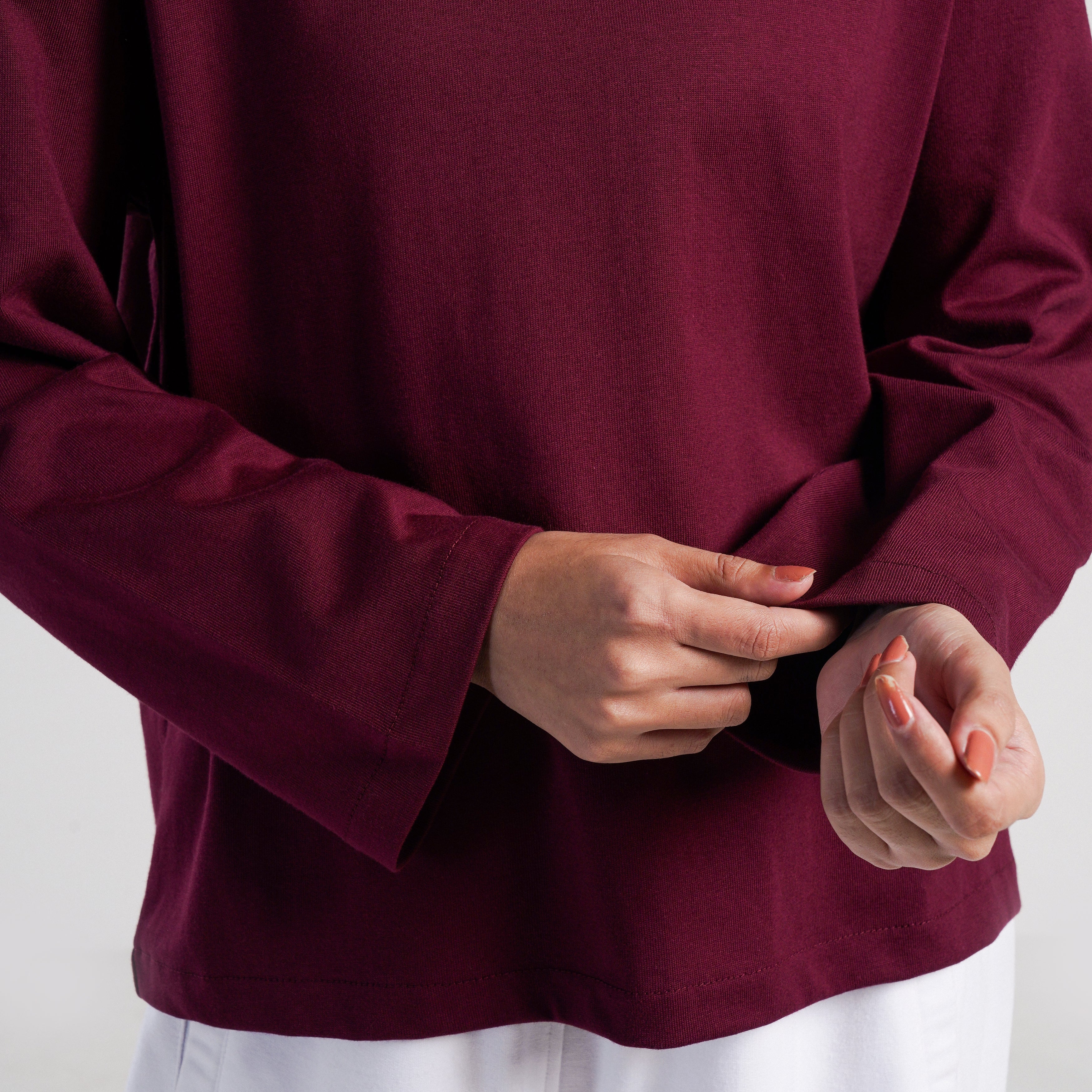 Basic Long Sleeves (Maroon)
