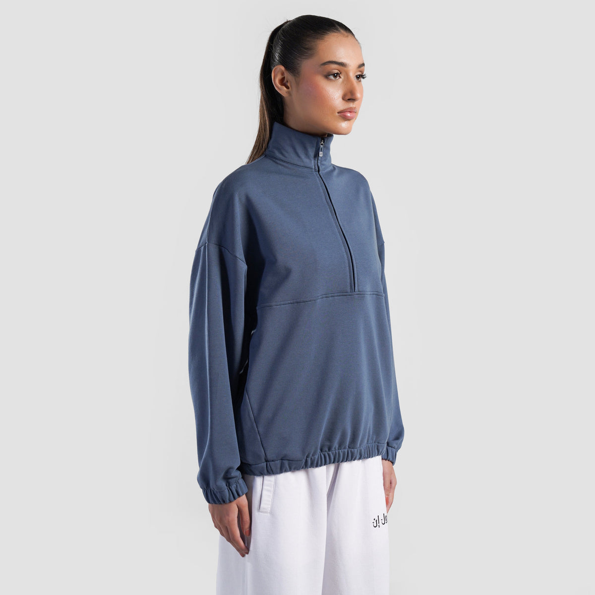 women track top zip gym jacket training outerwear side view Women Track Top Gymarmour Pakistan