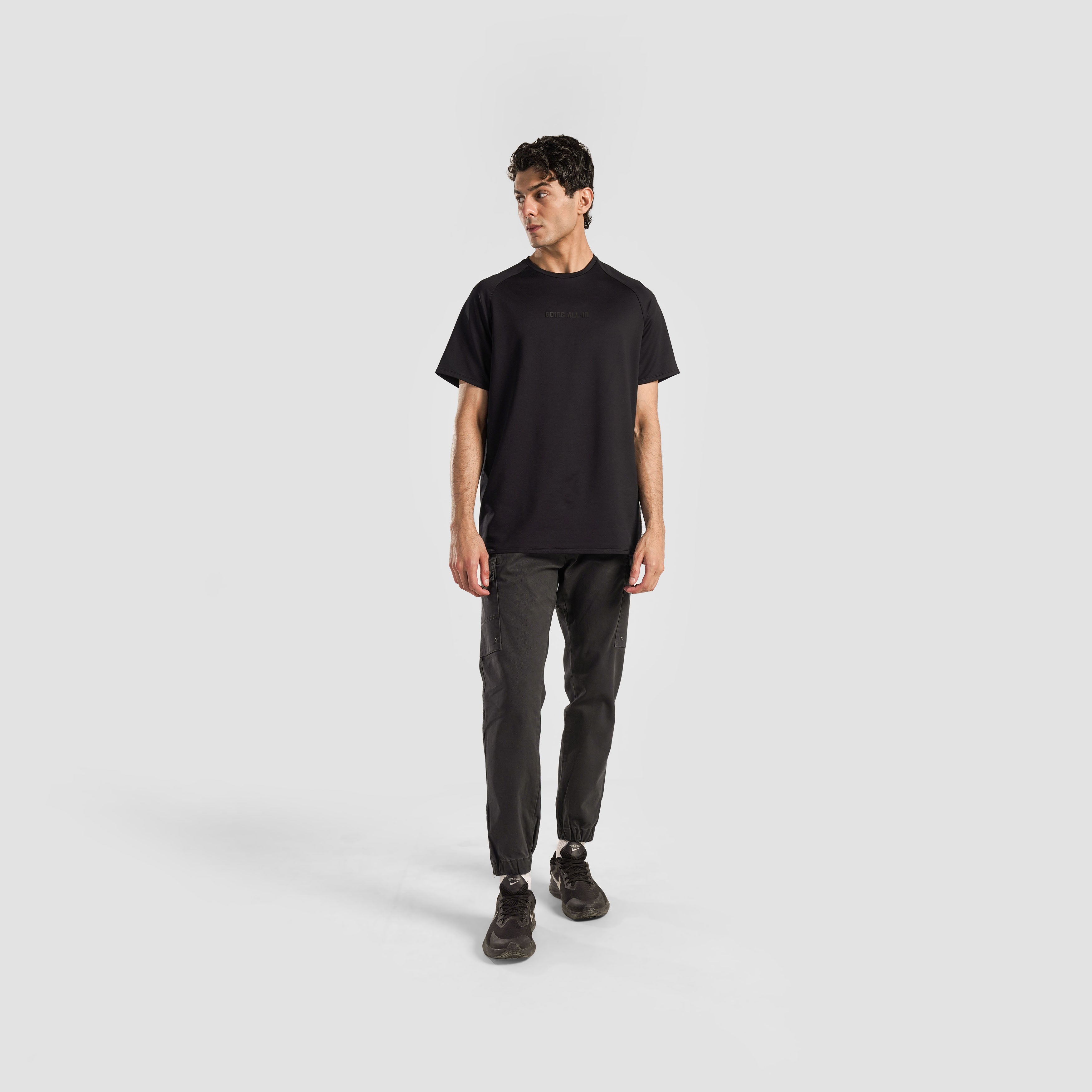 Trek Printed Cargo Joggers (Grey)