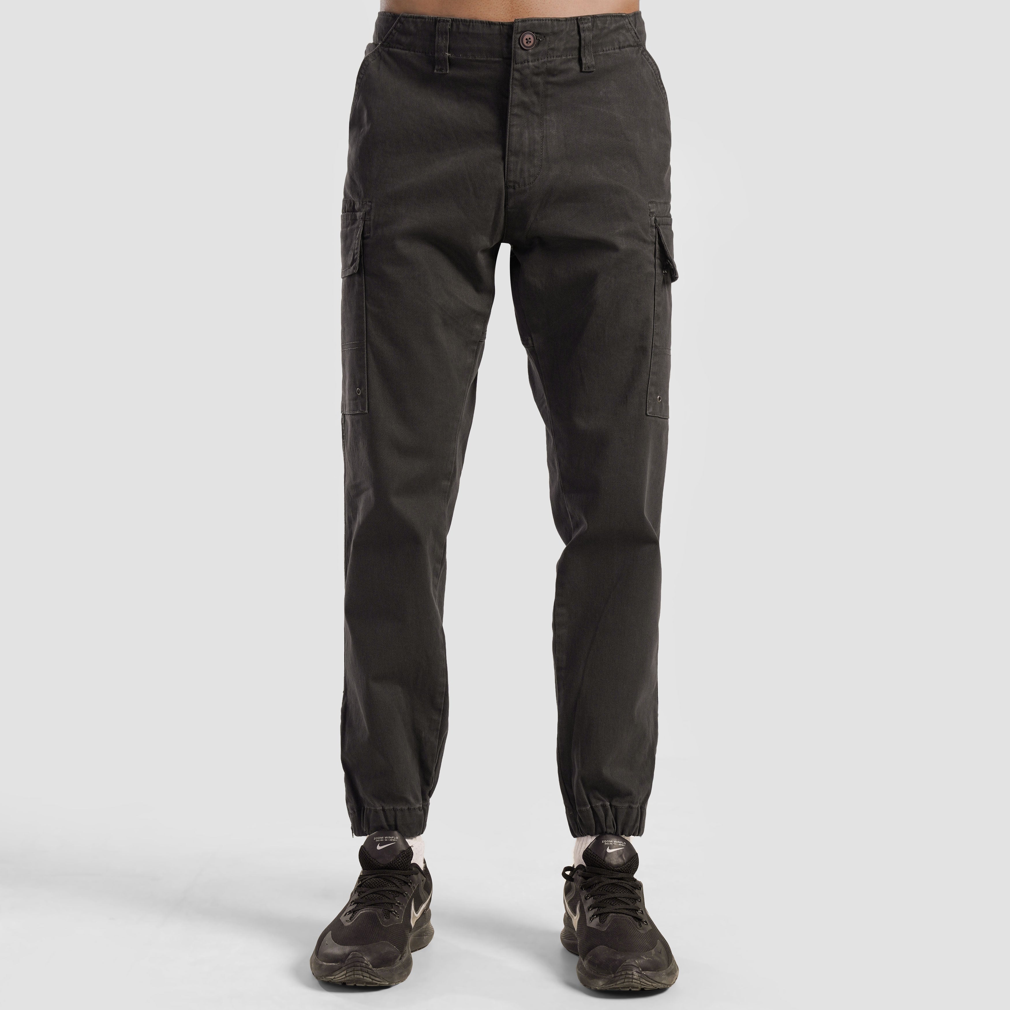 Trek Printed Cargo Joggers (Grey)