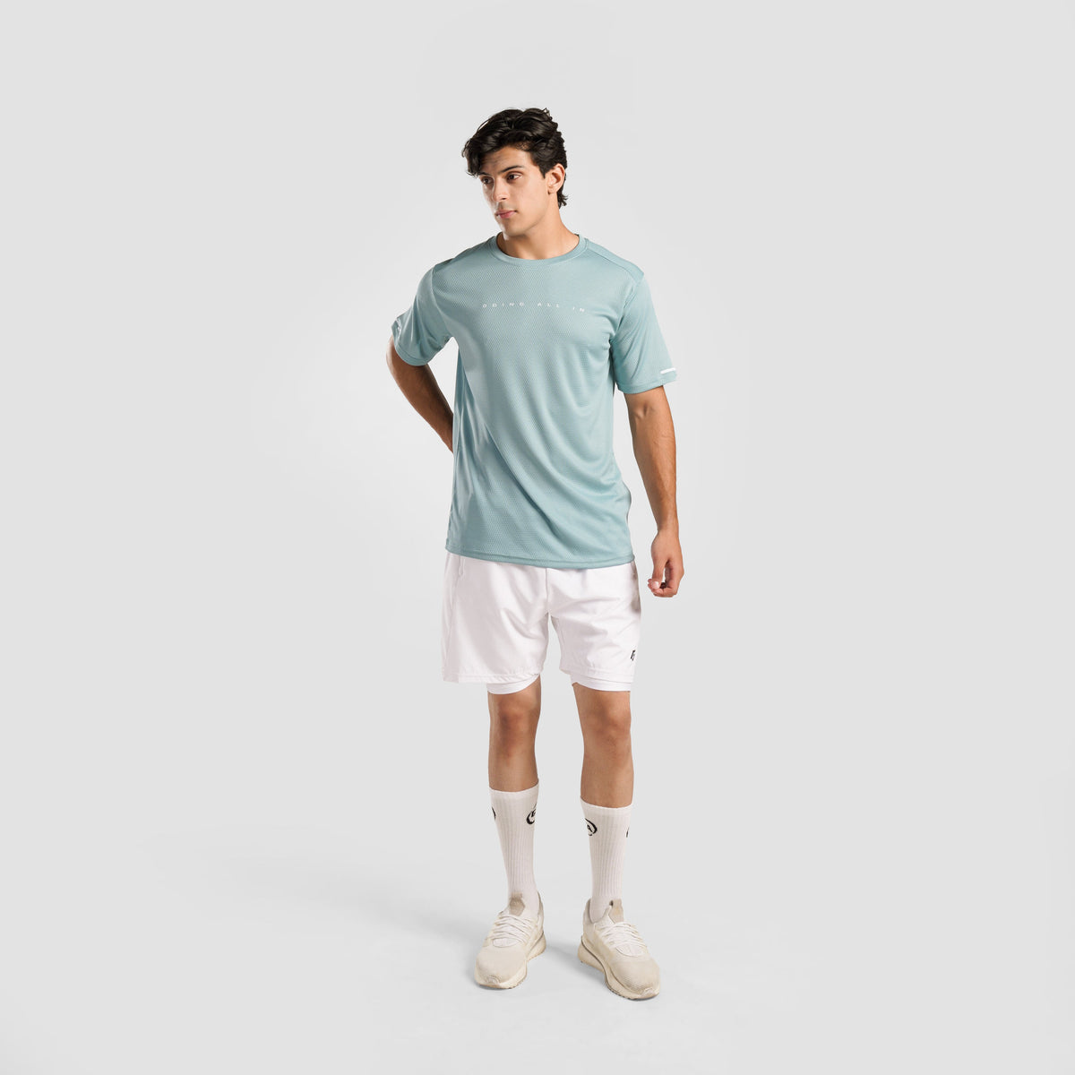 men gym t-shirt sportswear breathable workout tee fabric detail Men T-Shirt Gymarmour Pakistan