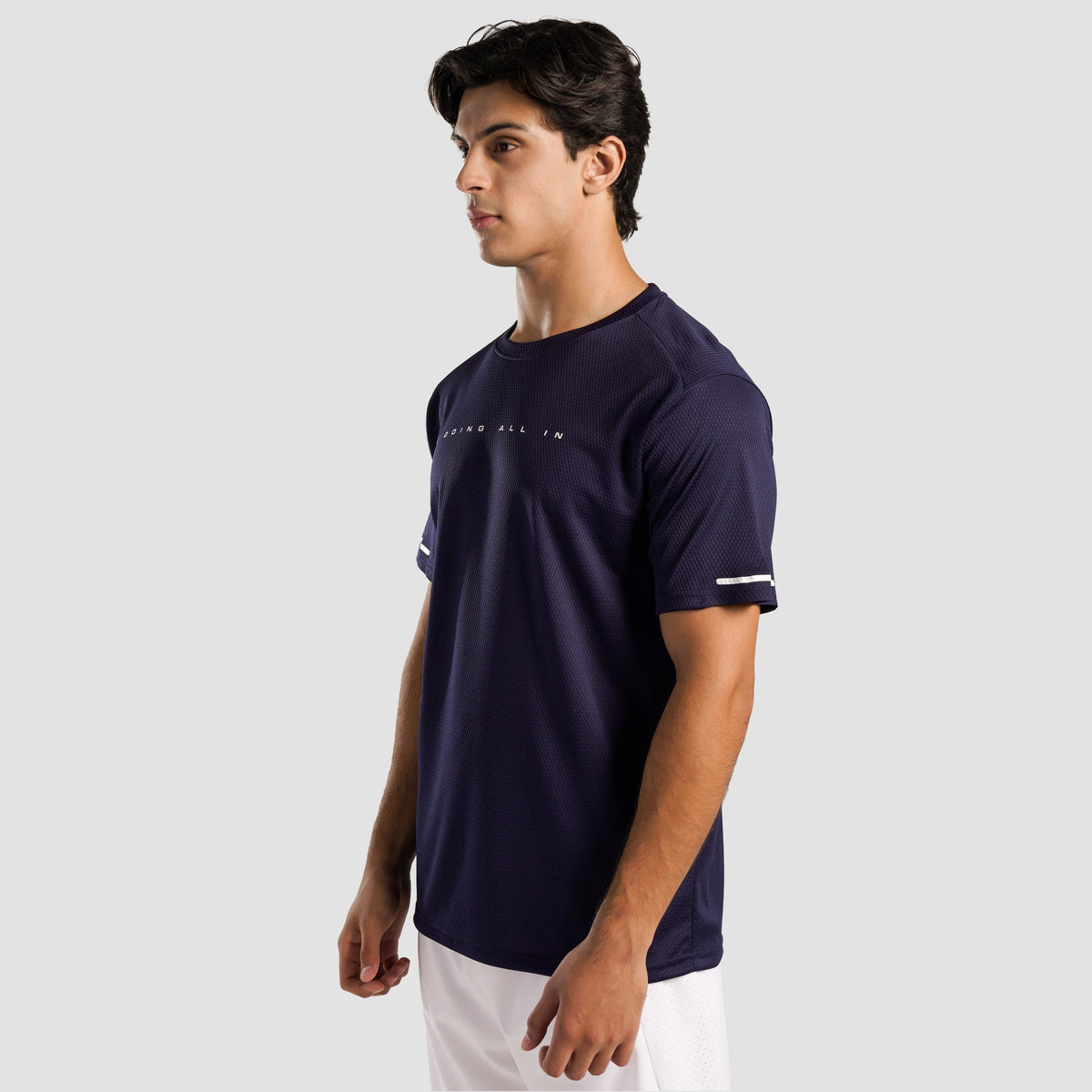 men gym t-shirt sportswear breathable workout tee side view Men T-Shirt GymArmour Pakistan