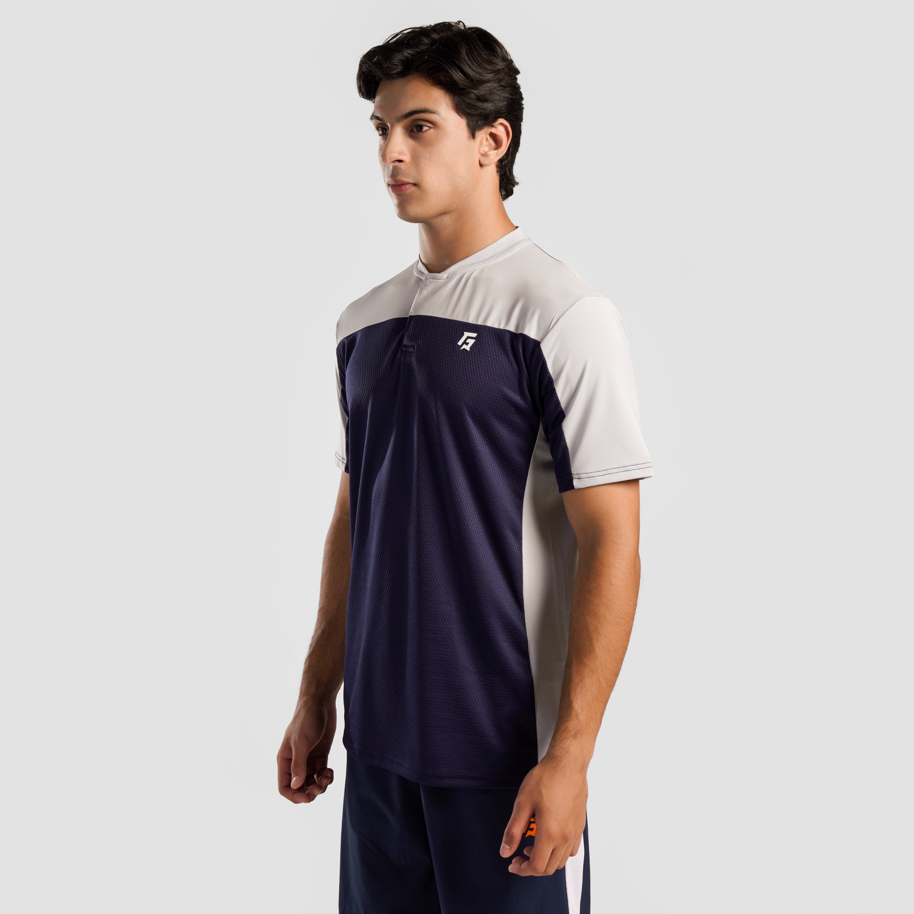 Pro Tennis T-Shirt (Navy-Grey)
