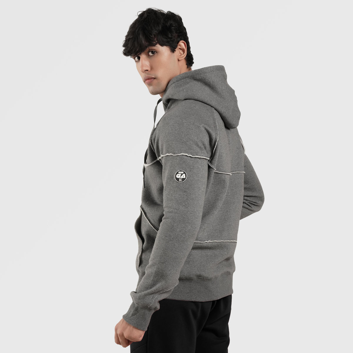 men track top zip gym jacket training outerwear front view Men Track Top Gymarmour Pakistan
