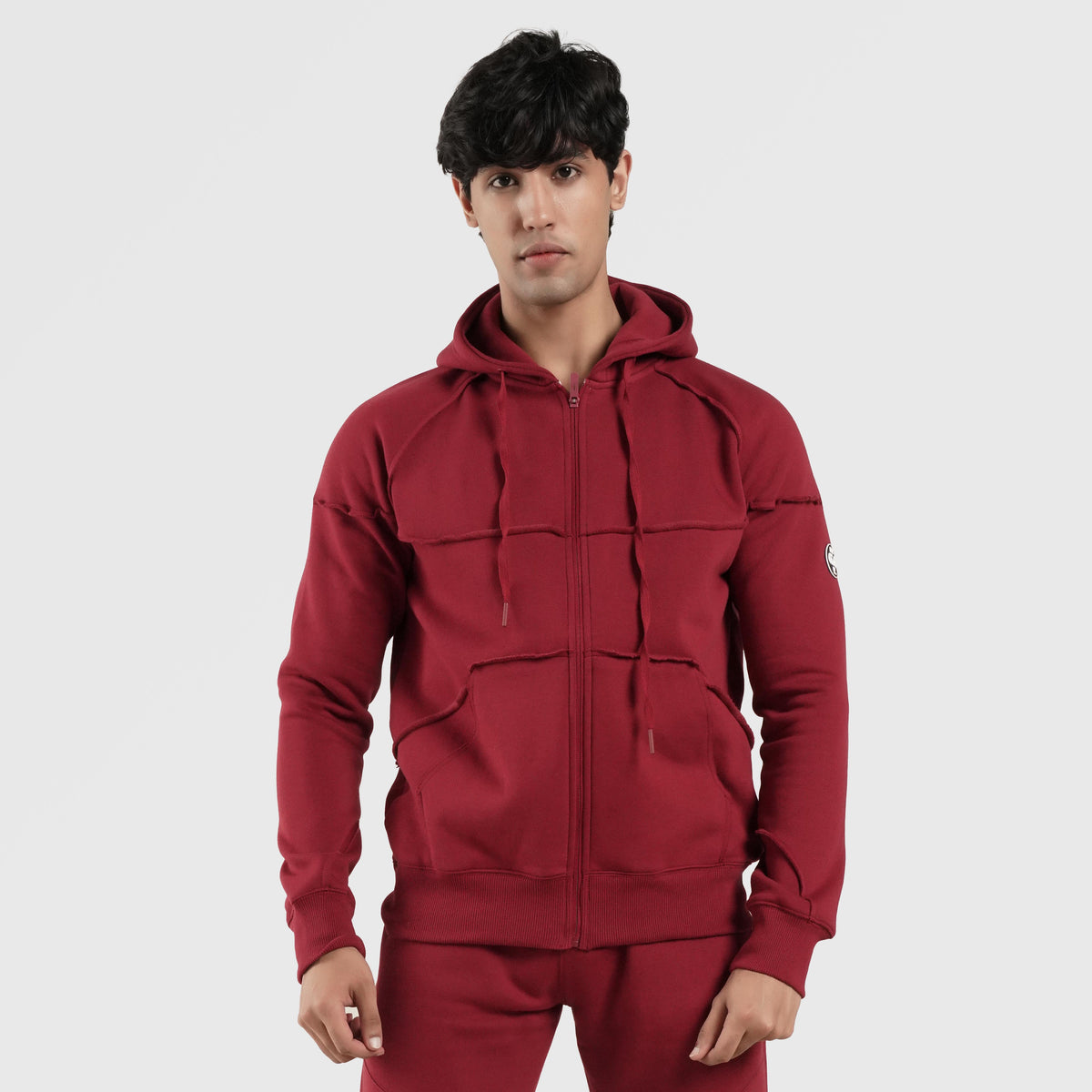 men track top zip gym jacket training outerwear side view Men Track Top GymArmour Pakistan