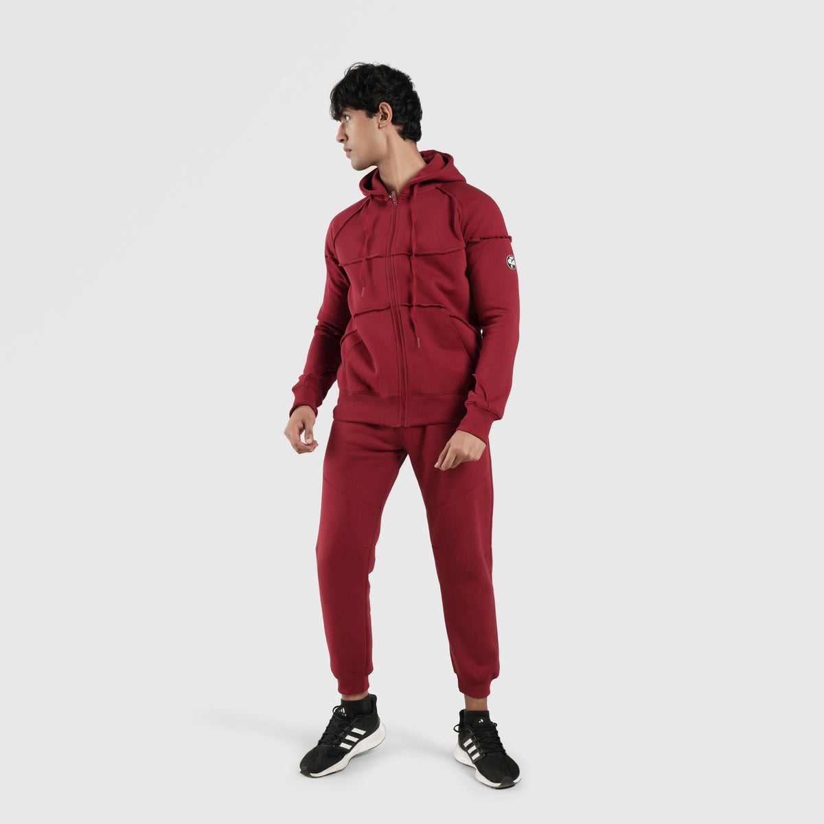 men track top zip gym jacket training outerwear fabric detail Men Track Top GymArmour Pakistan