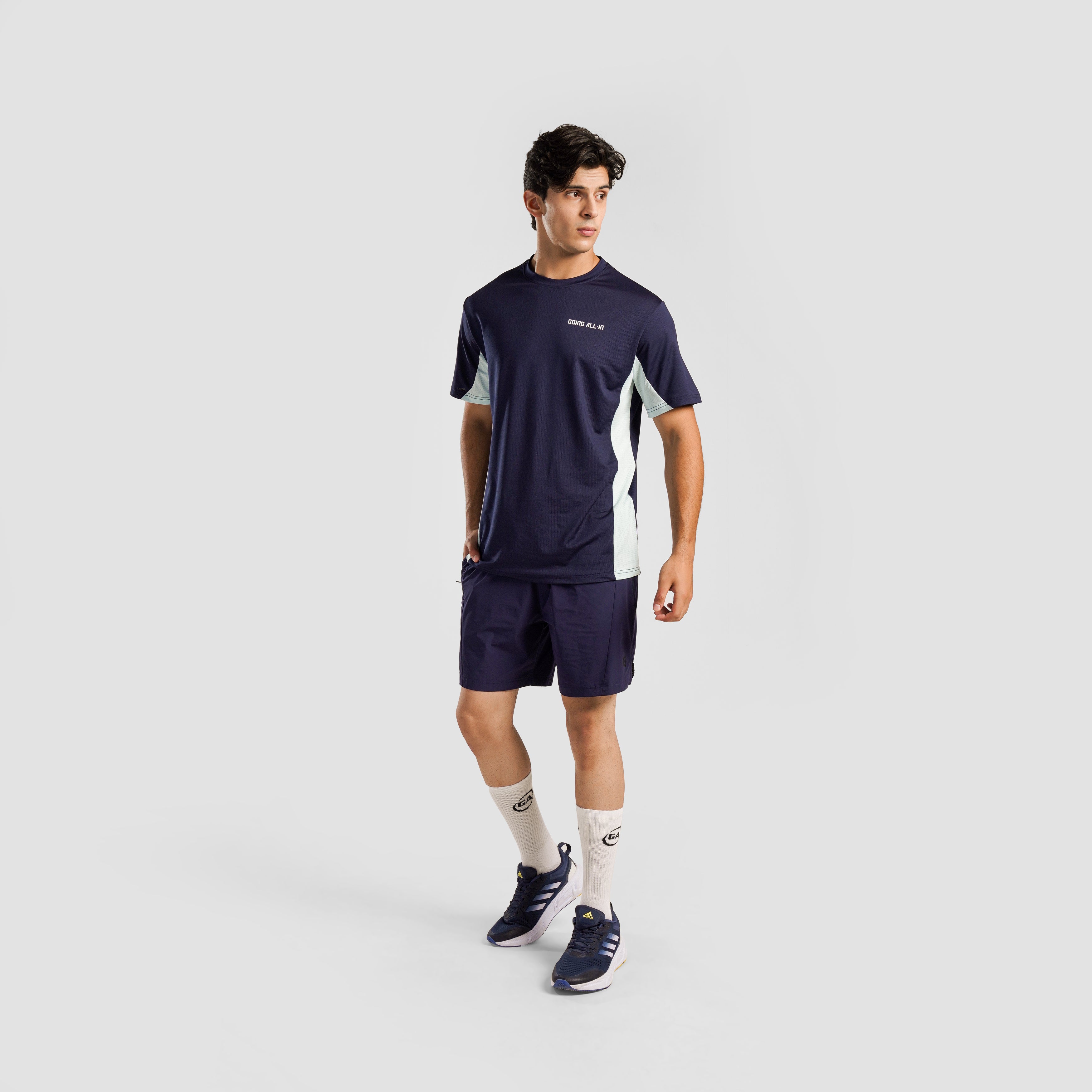 Ace T-Shirt (Navy-Mint Green)