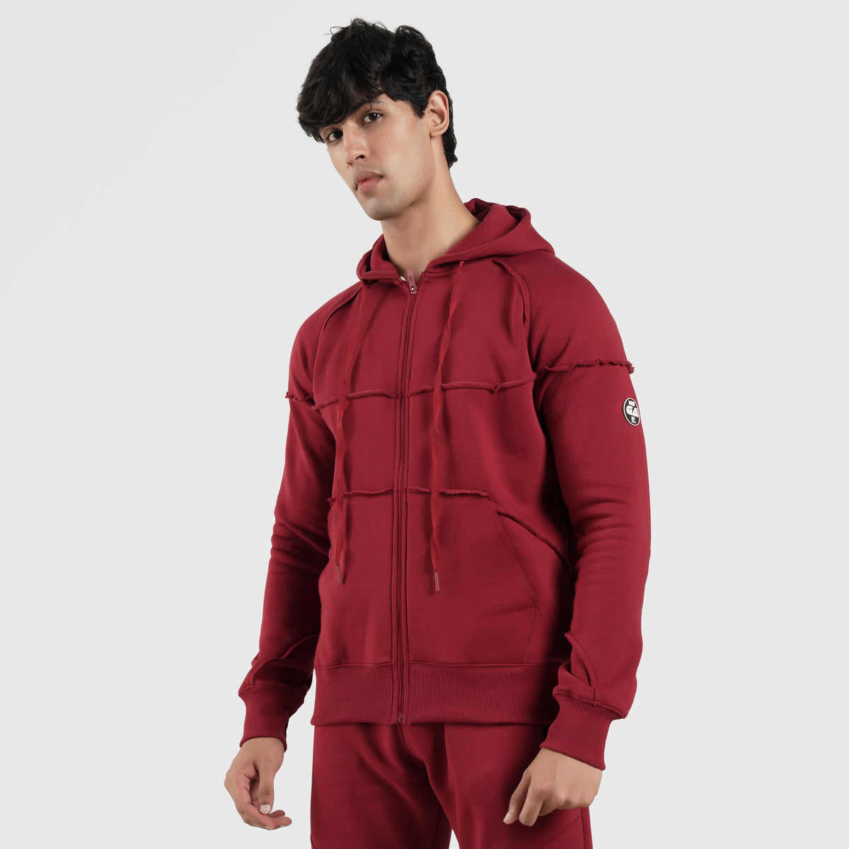 men track top zip gym jacket training outerwear front view Men Track Top GymArmour Pakistan