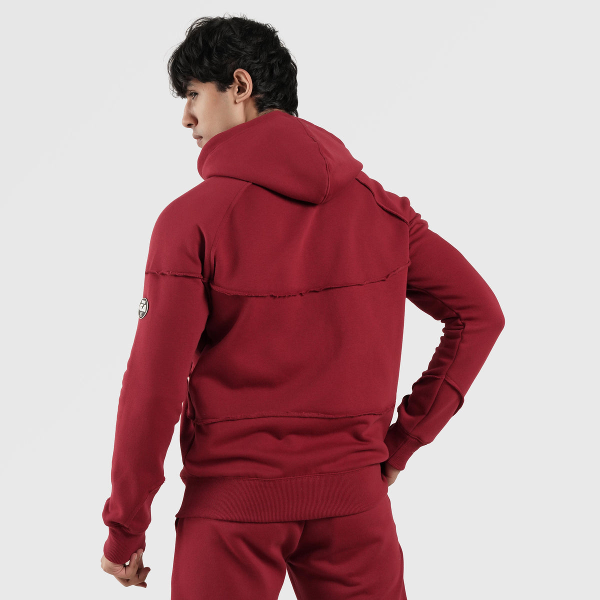 men track top zip gym jacket training outerwear back view Men Track Top GymArmour Pakistan