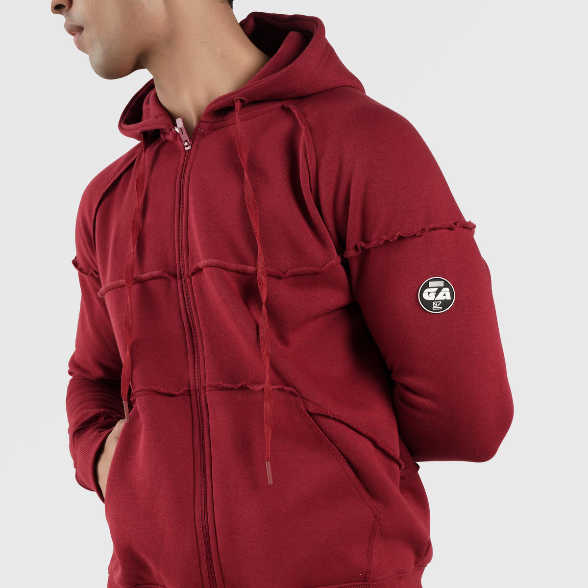 men track top zip gym jacket training outerwear lifestyle view Men Track Top Gymarmour Pakistan