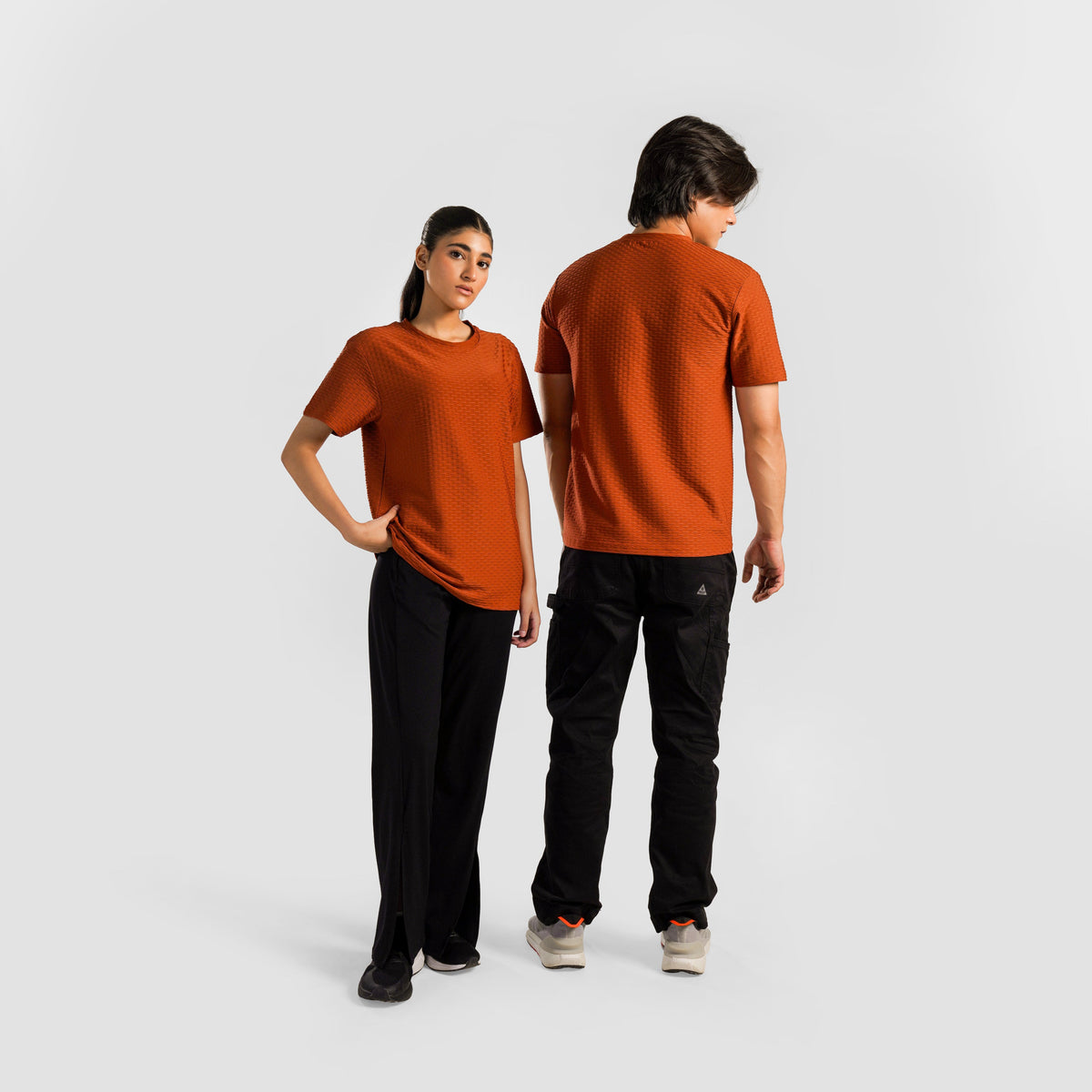 unisex gym t-shirt sportswear breathable workout tee fabric detail Unisex T-Shirt Gymarmour Pakistan