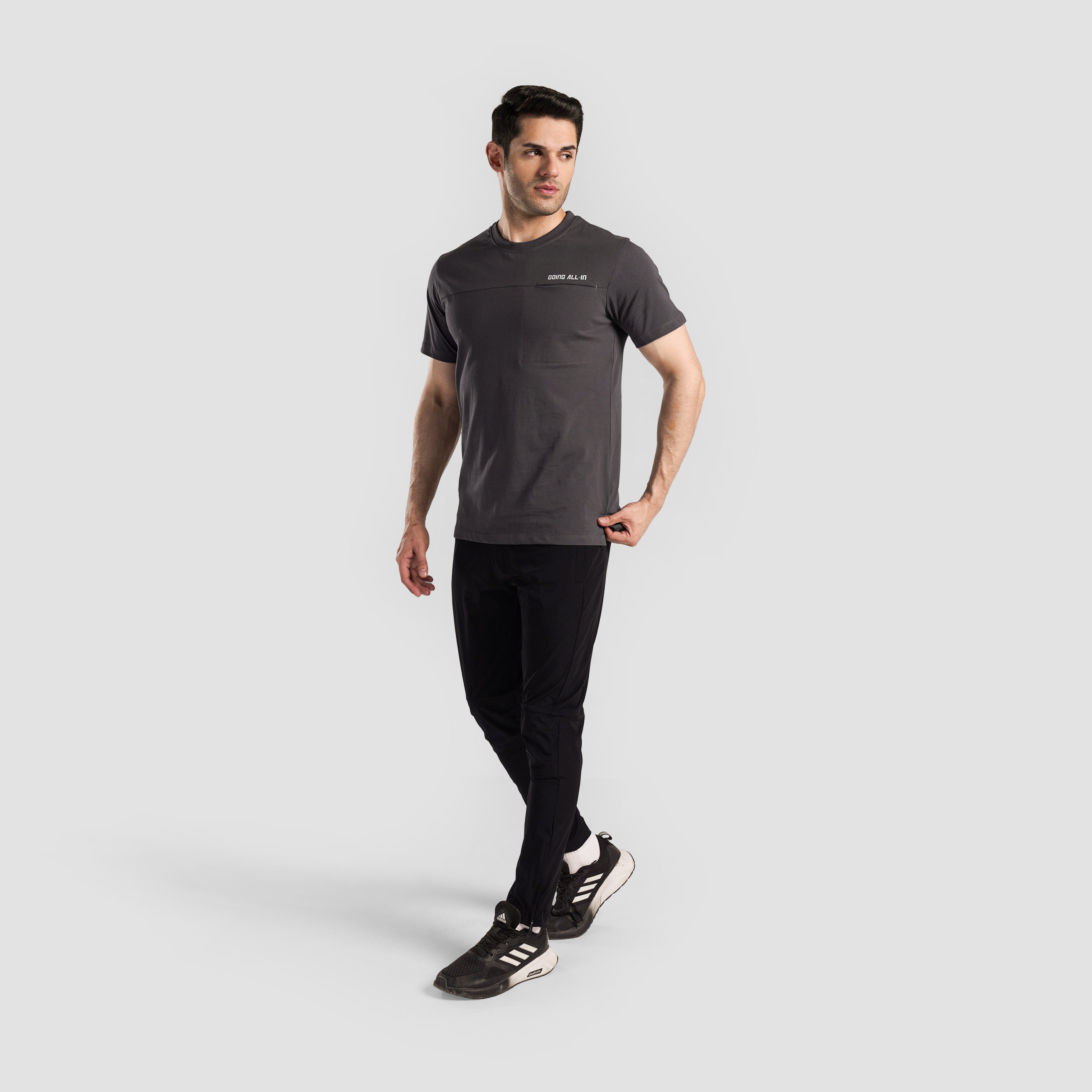 Power Move Tee (Dark Grey)