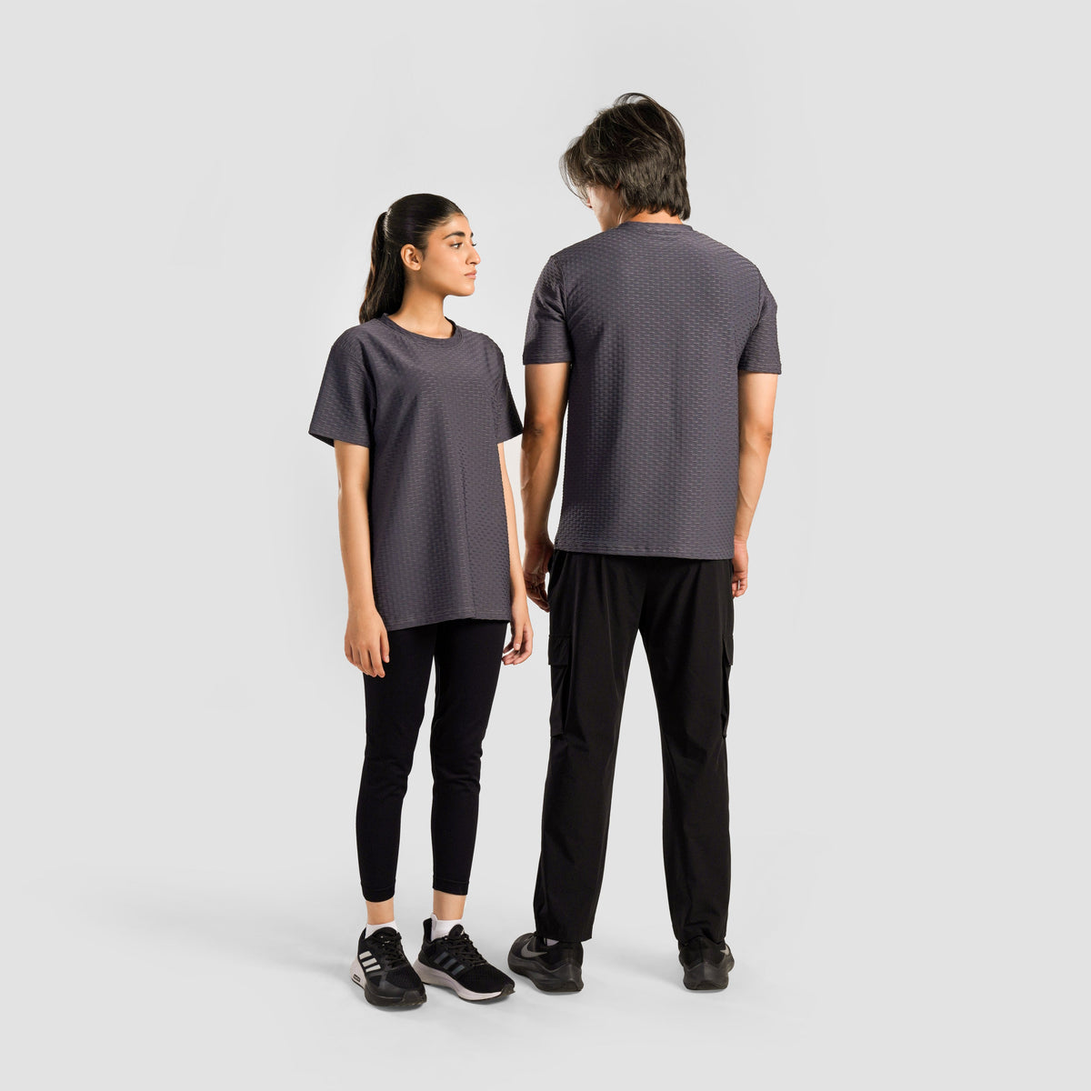 unisex gym t-shirt sportswear breathable workout tee fabric detail Unisex T-Shirt GymArmour Pakistan
