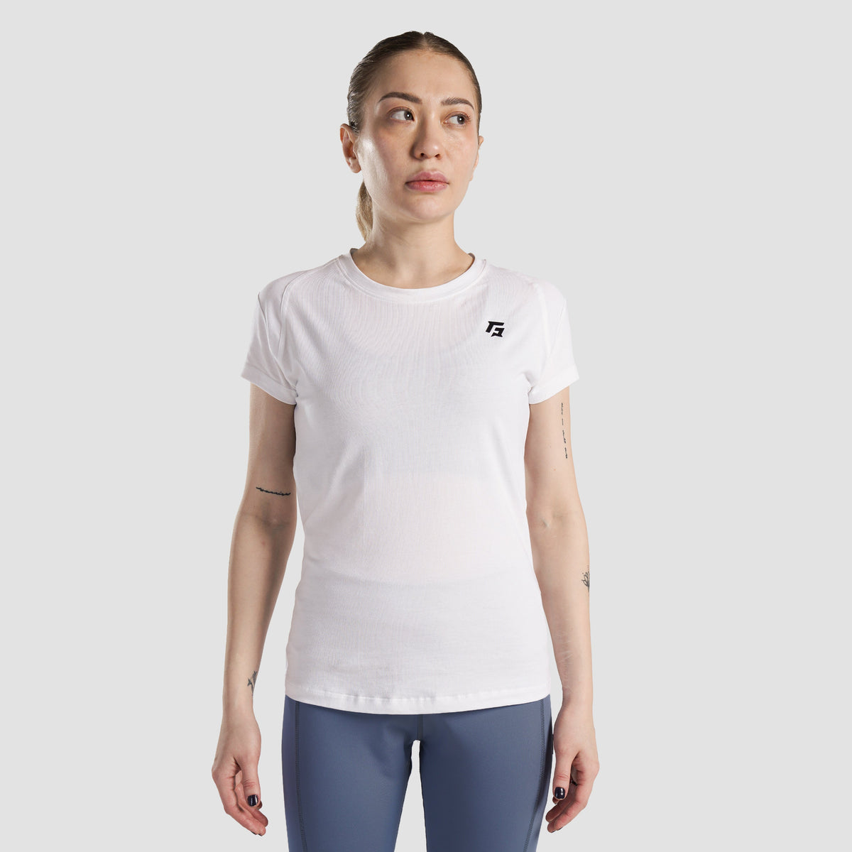 women gym t-shirt sportswear breathable workout tee front view Women T-Shirt GymArmour Pakistan