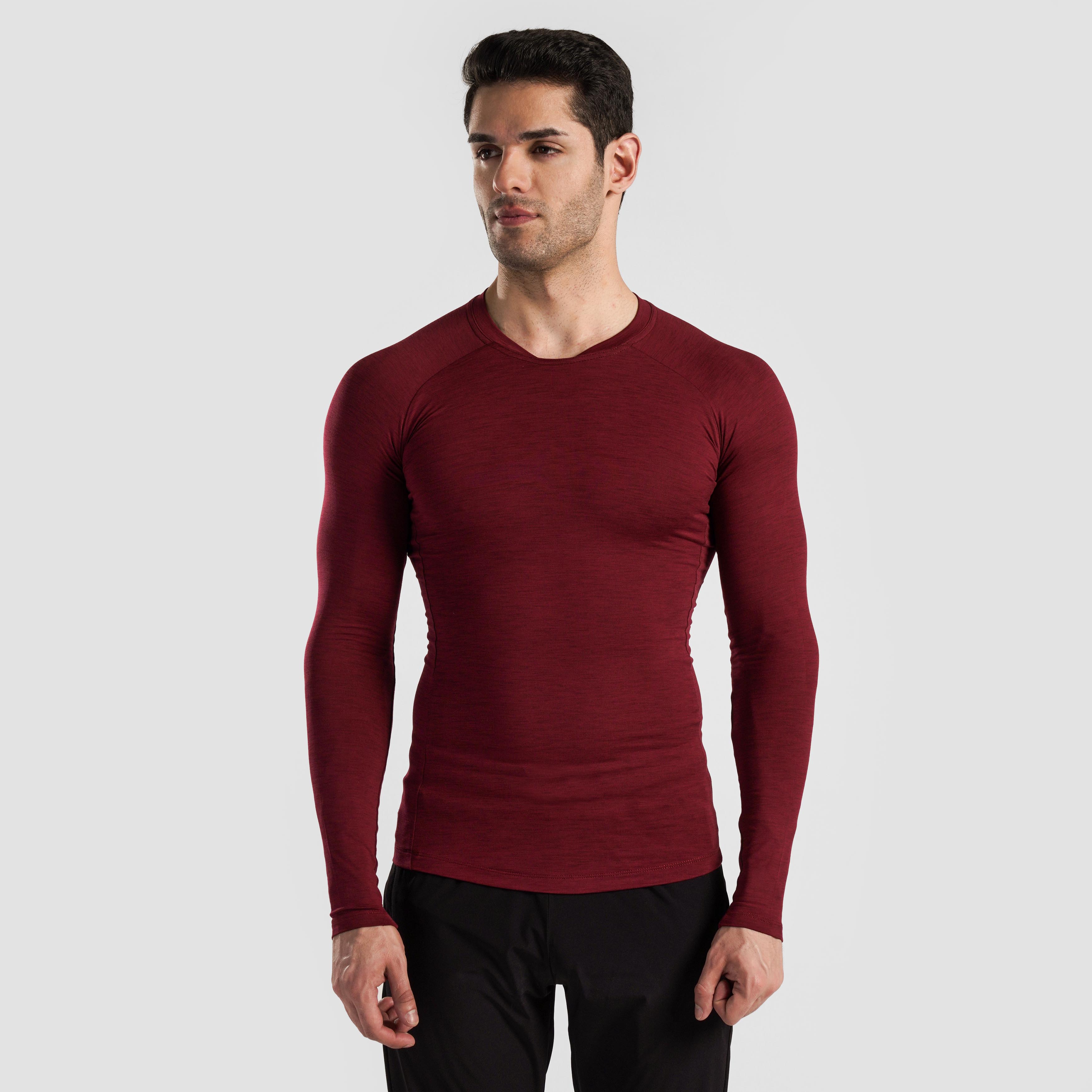 Ultimate Compression Long Sleeves (Maroon)