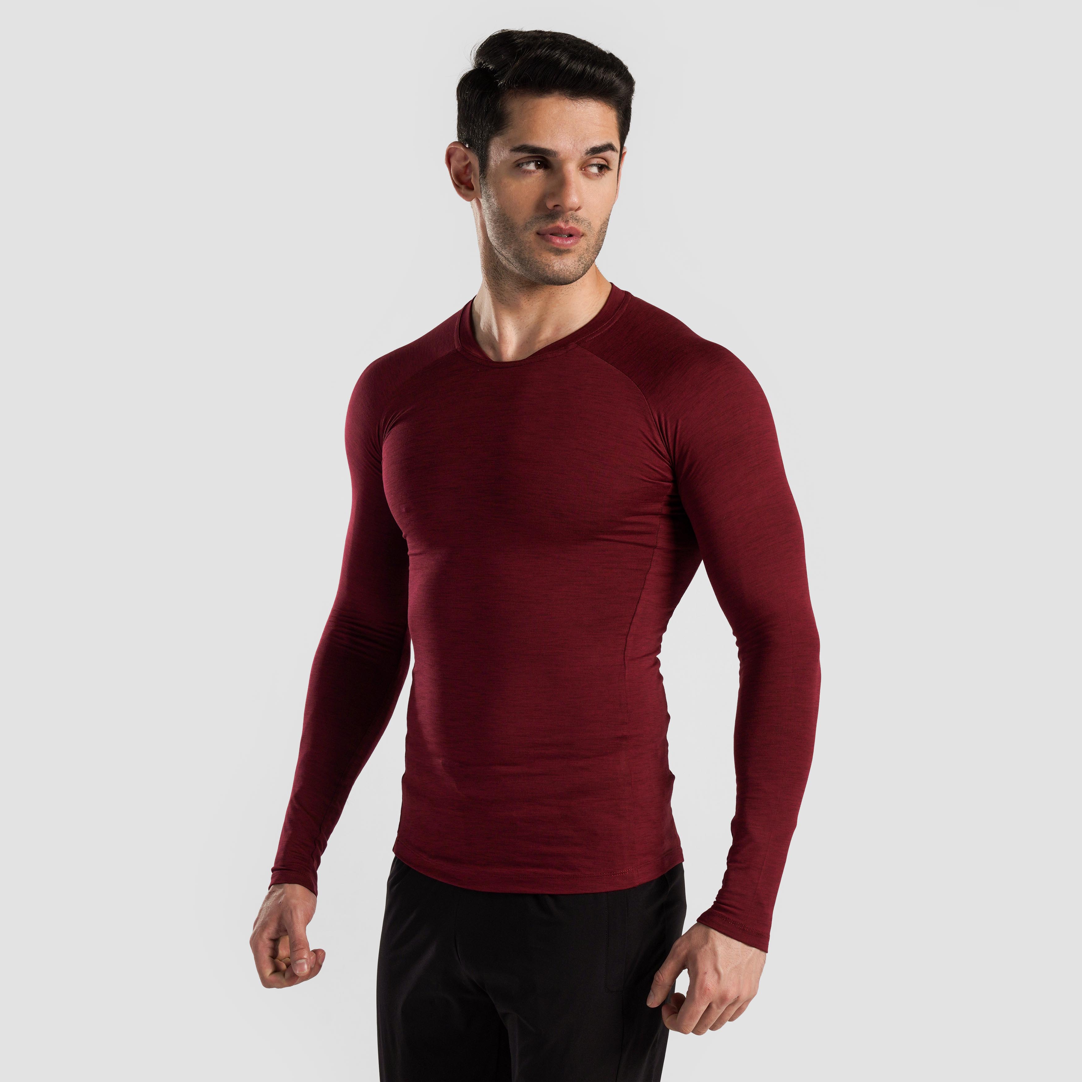 Ultimate Compression Long Sleeves (Maroon)