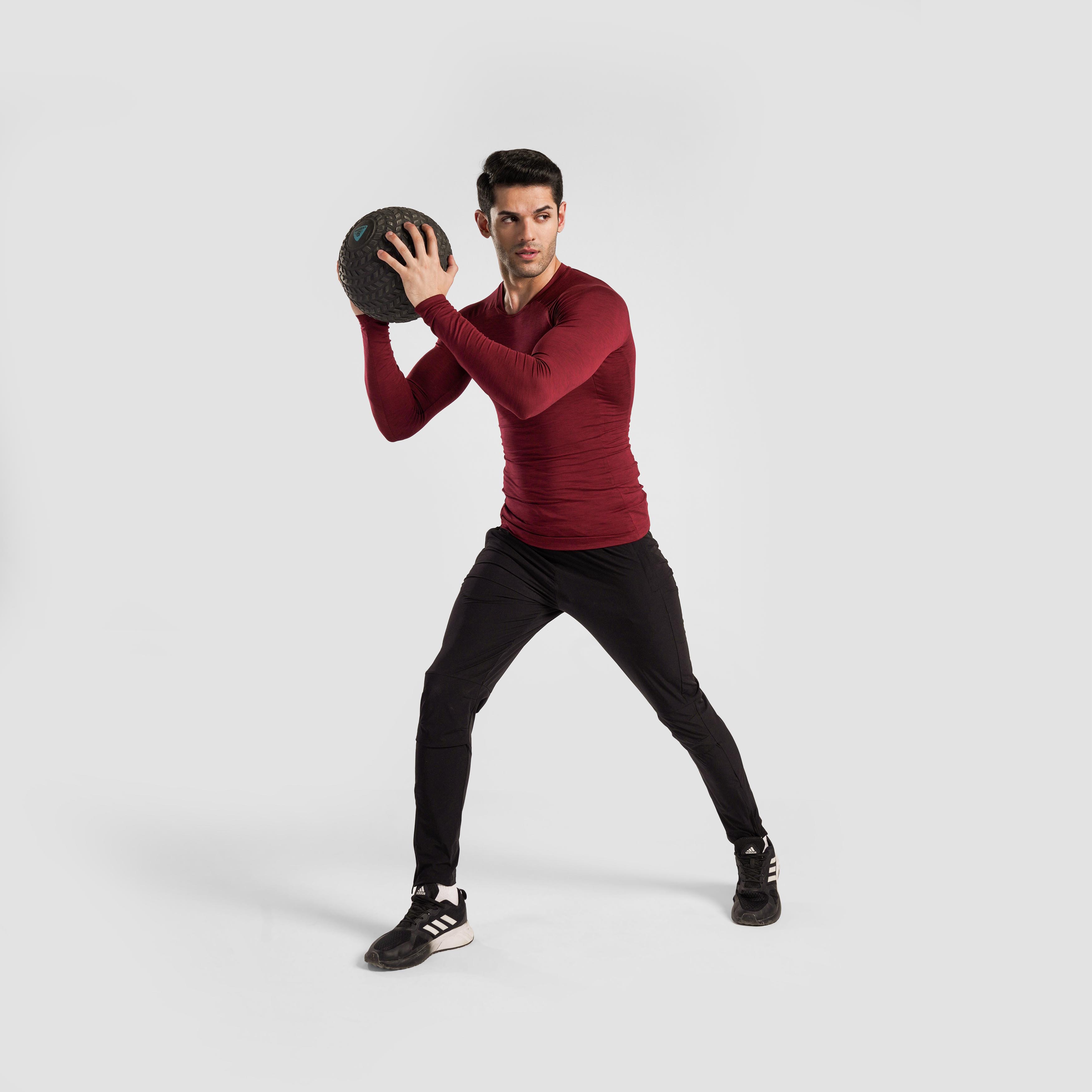 Ultimate Compression Long Sleeves (Maroon)
