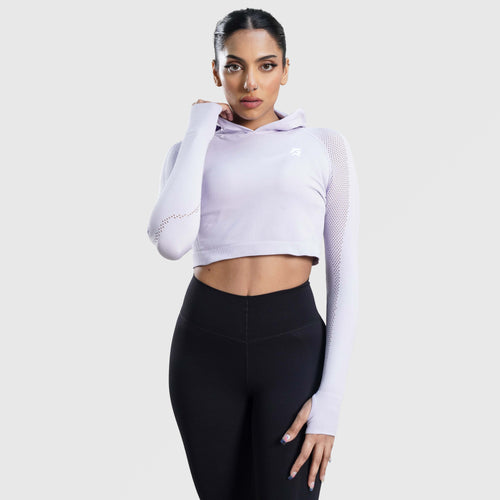 Snug Seamless Crop Top (Lavender)