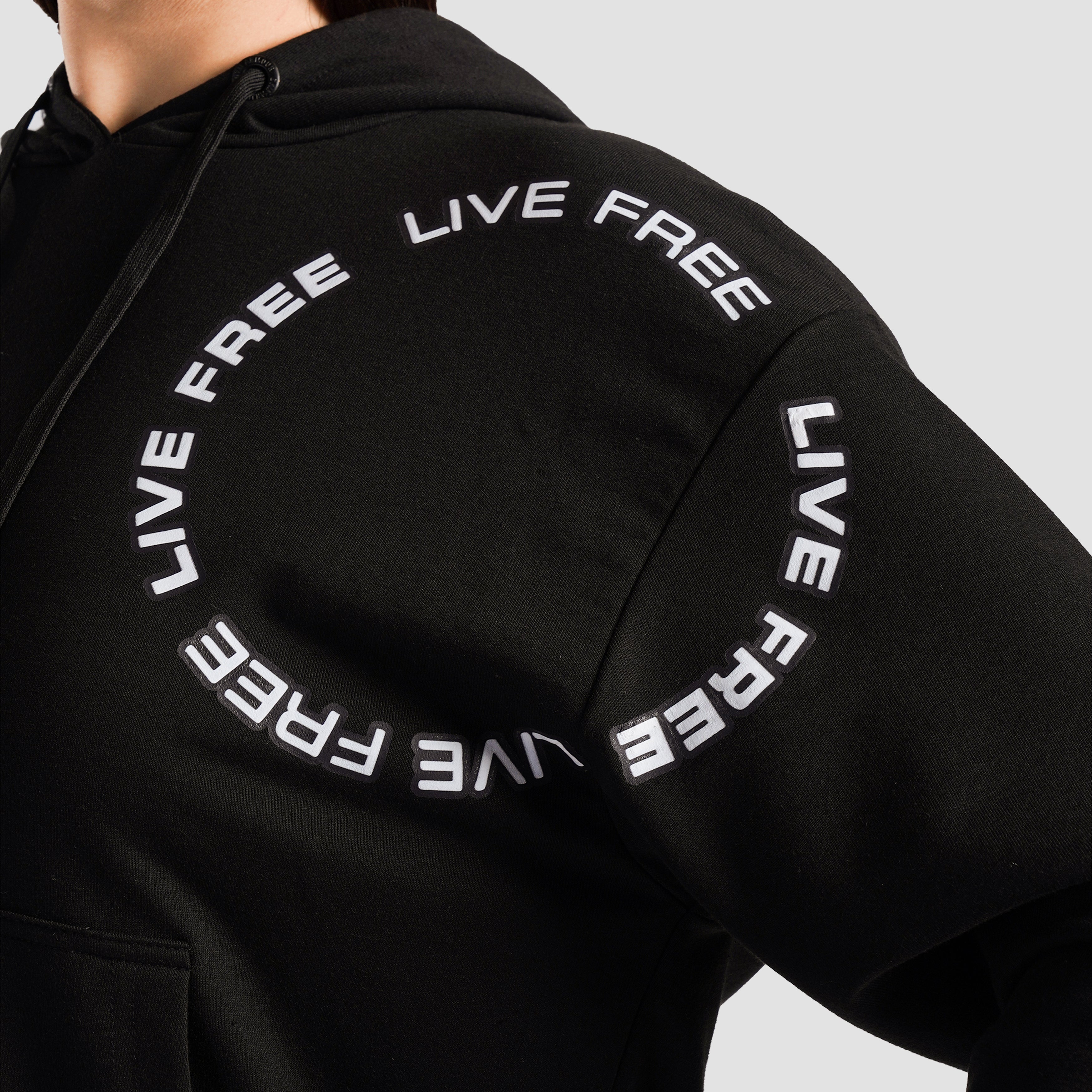 Live Free Regular Hoodie (Black)
