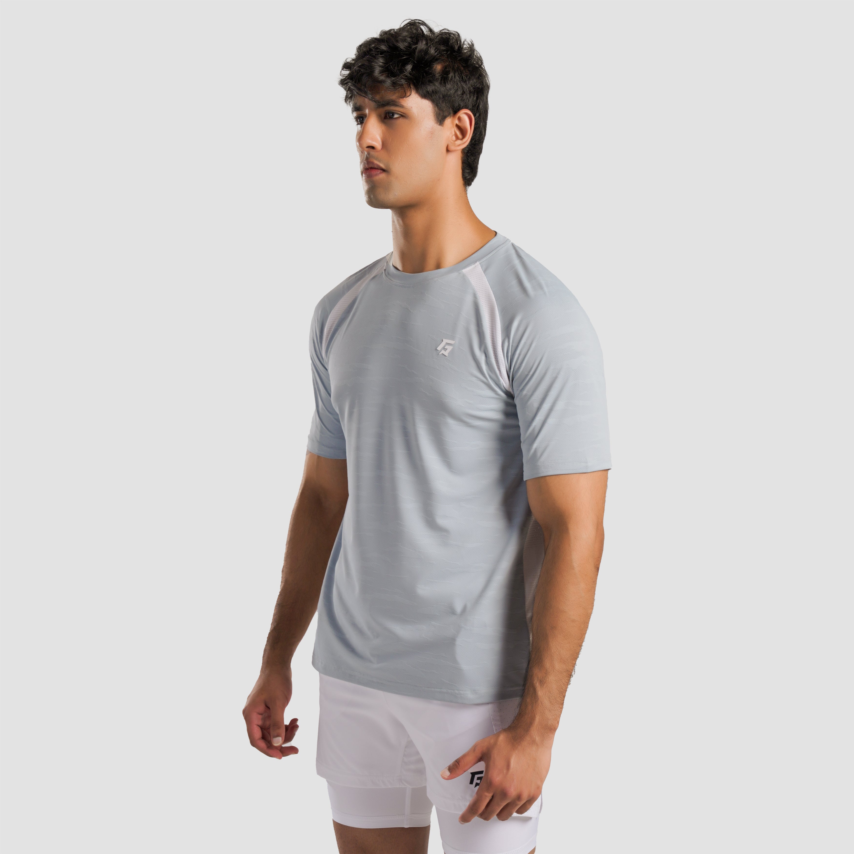 Edge Tennis Tee (Green-White)
