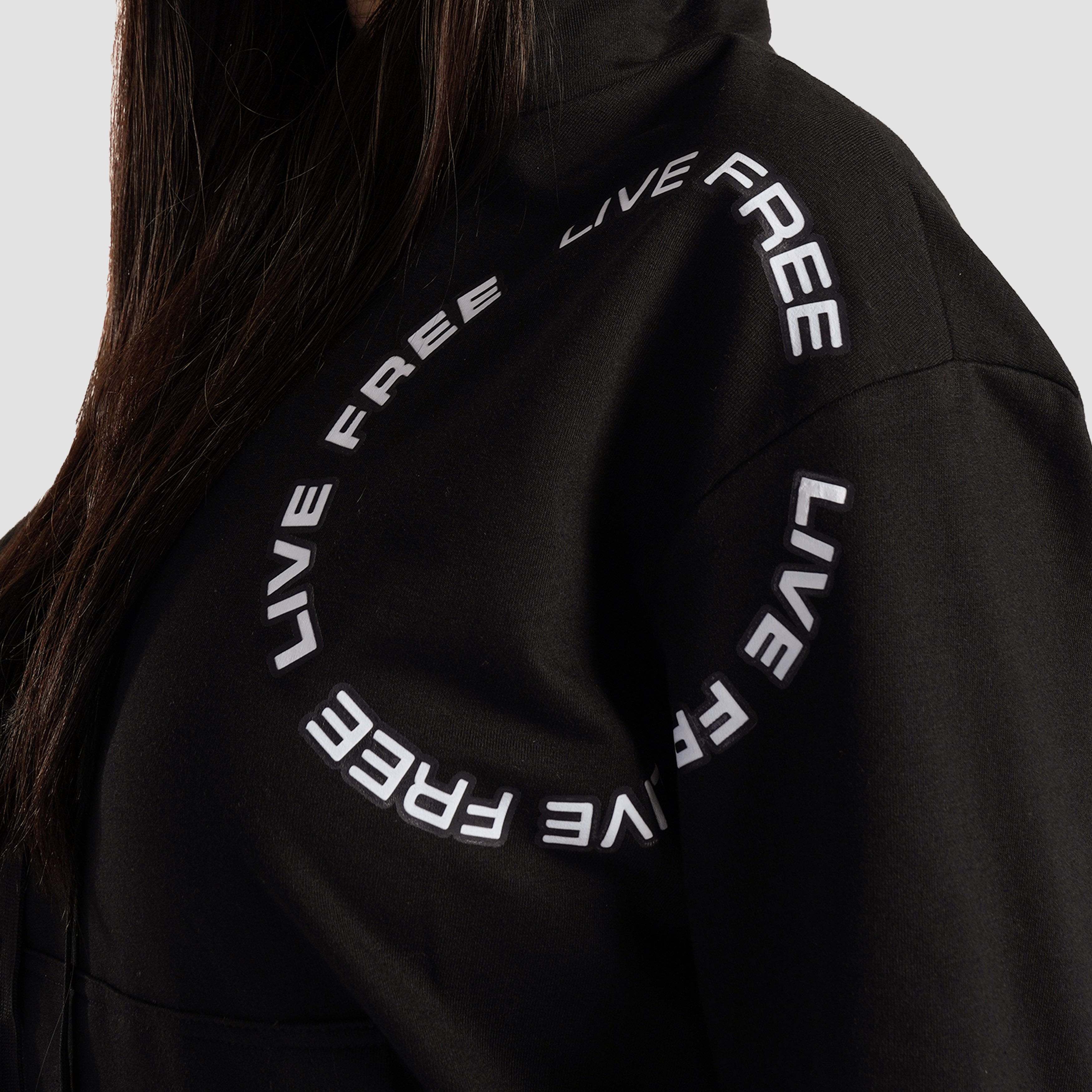 Live Free Regular Hoodie (Black)