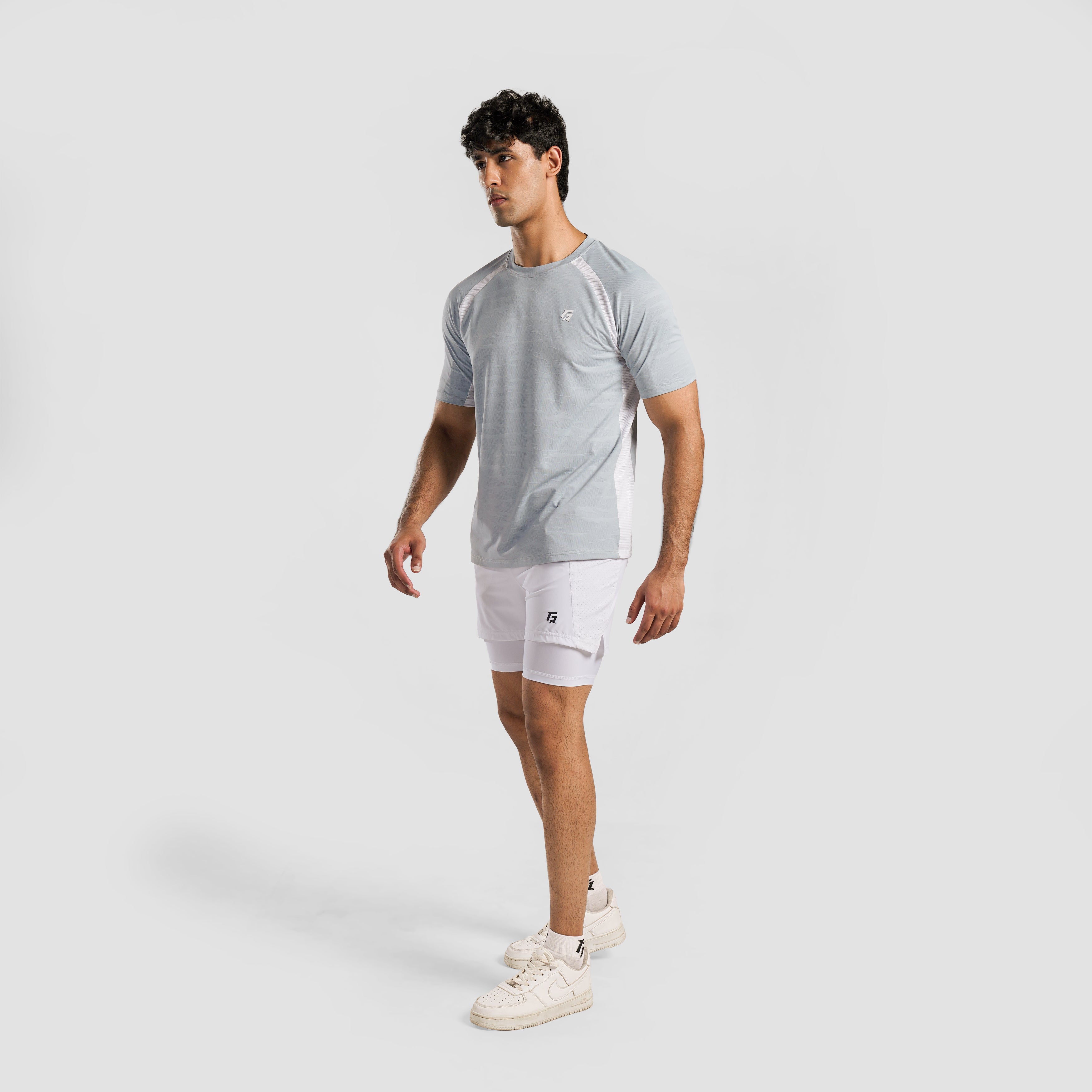 Edge Tennis Tee (Green-White)