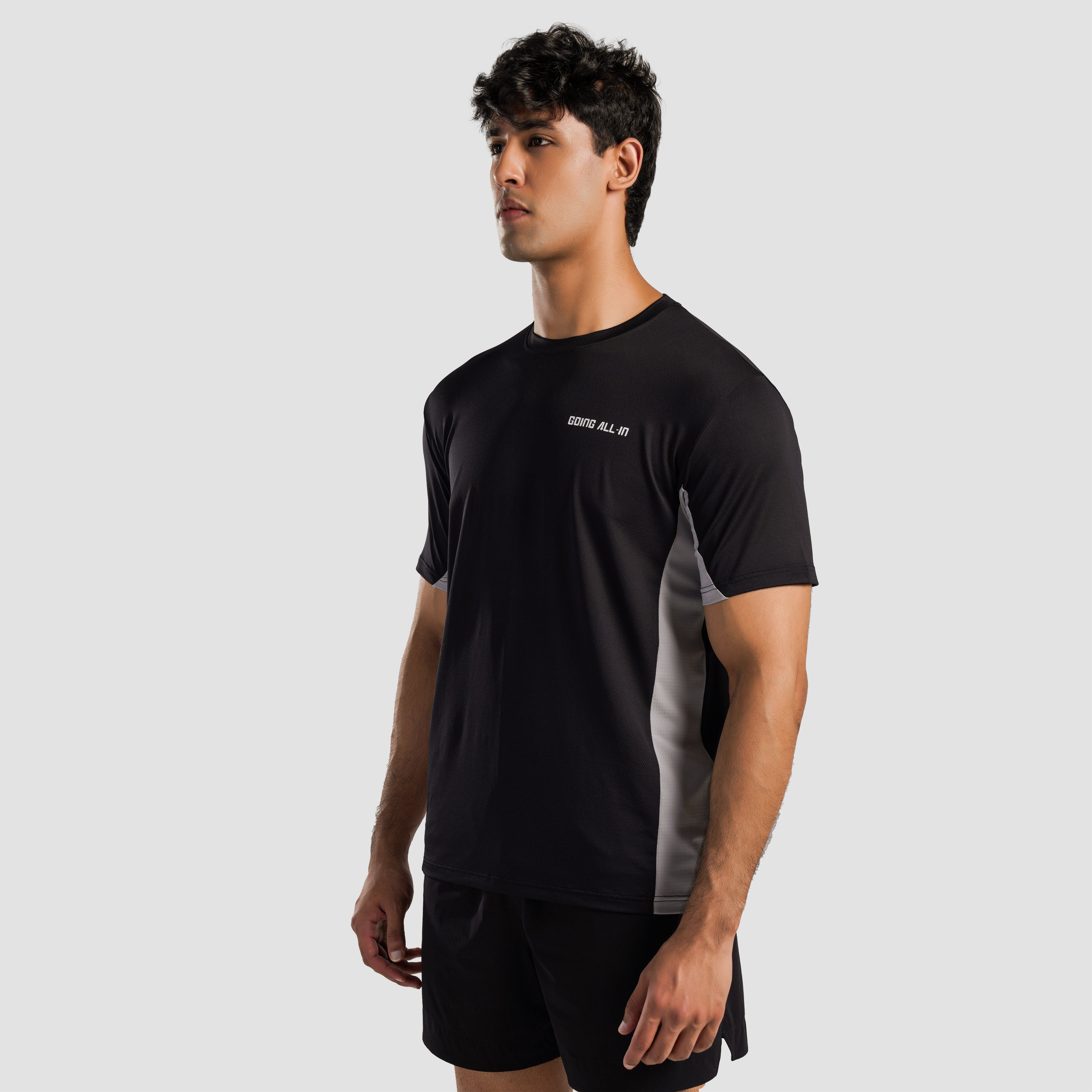 Ace T-Shirt (Black-Grey)
