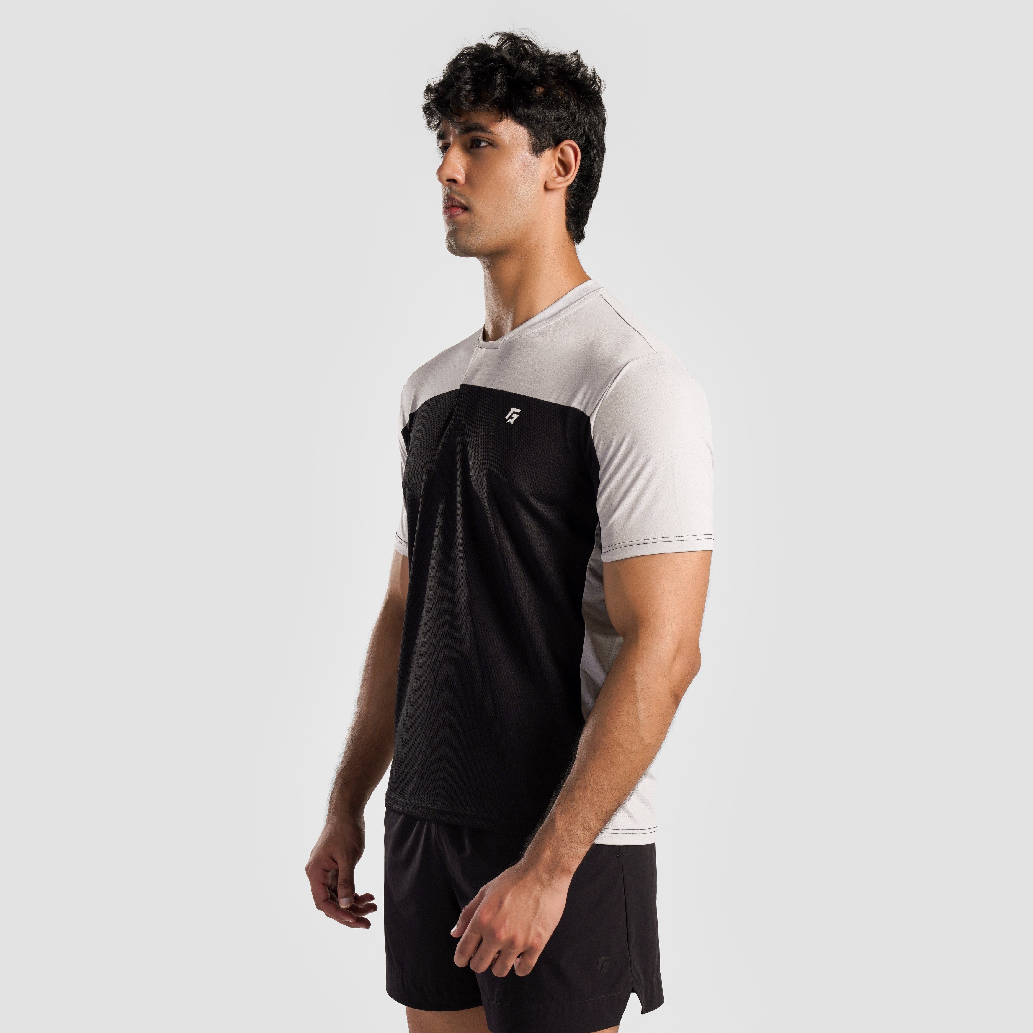 Pro Tennis T-Shirt (Black-Grey)