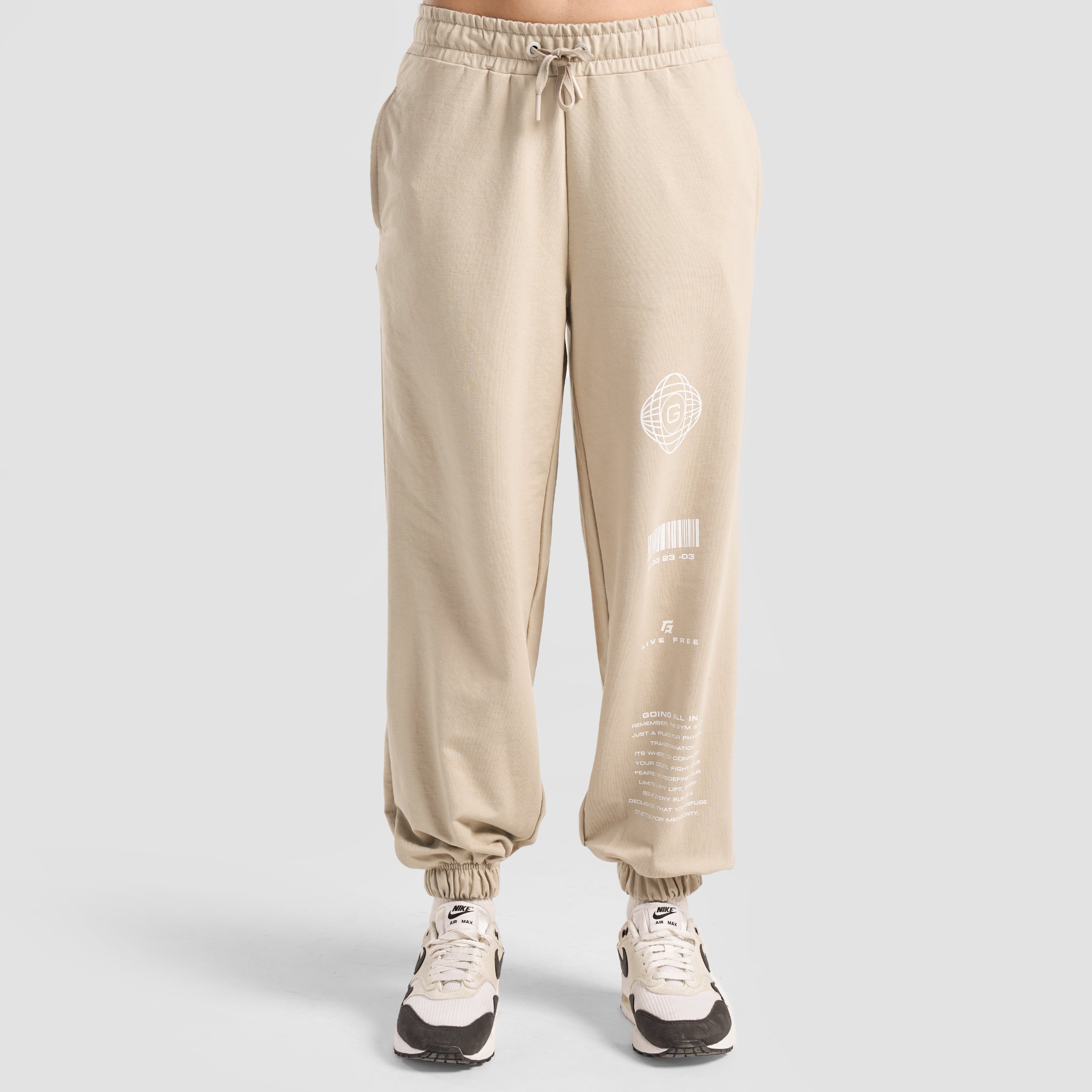 GAI Pulse Oversized Joggers (Beige)