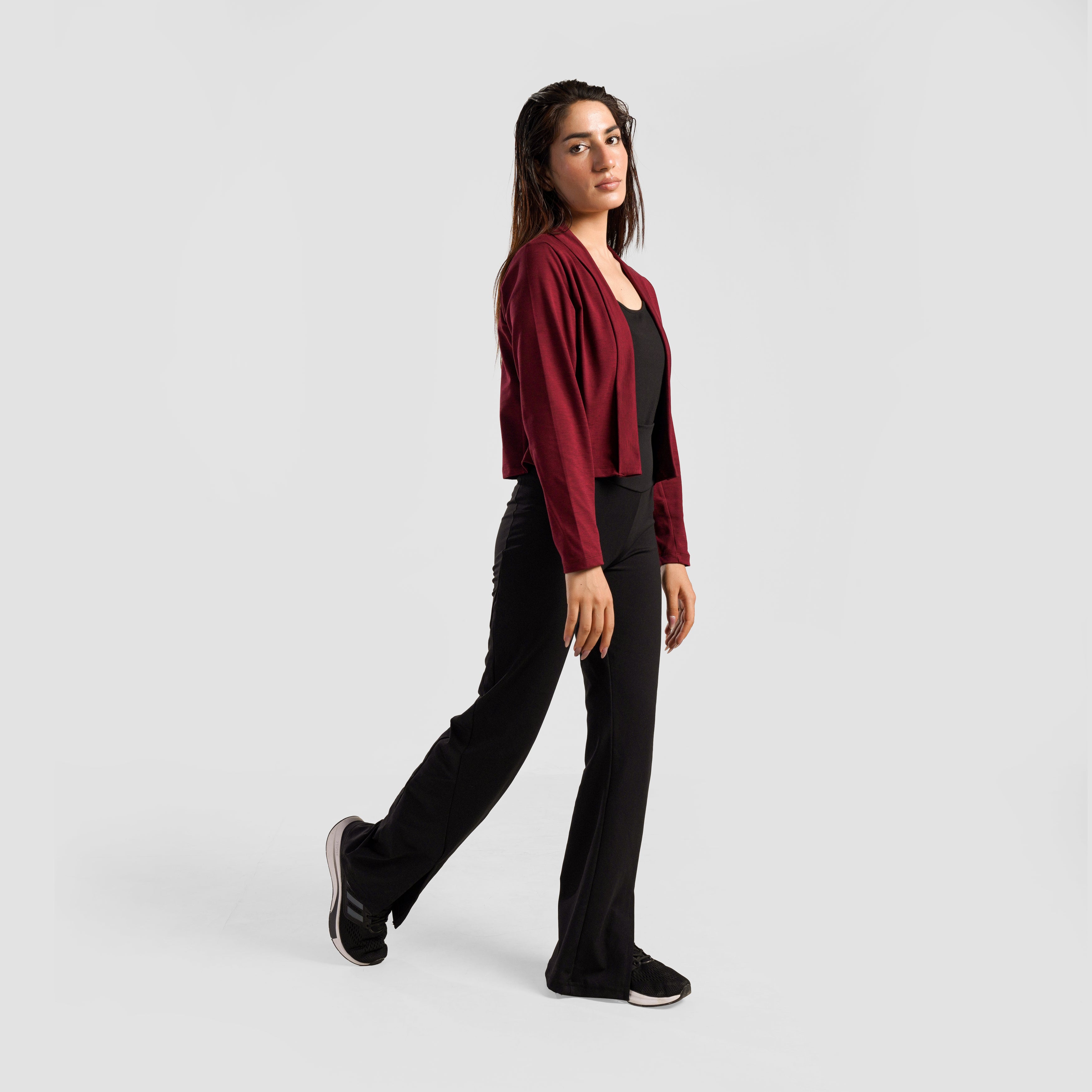 Yoga Cardigan (Maroon)