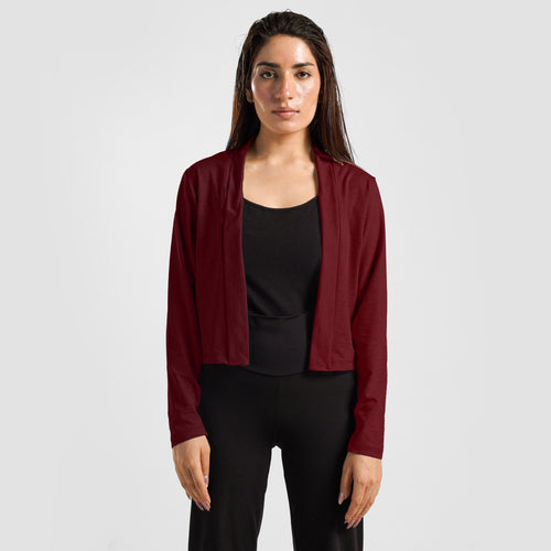 Yoga Cardigan (Maroon)