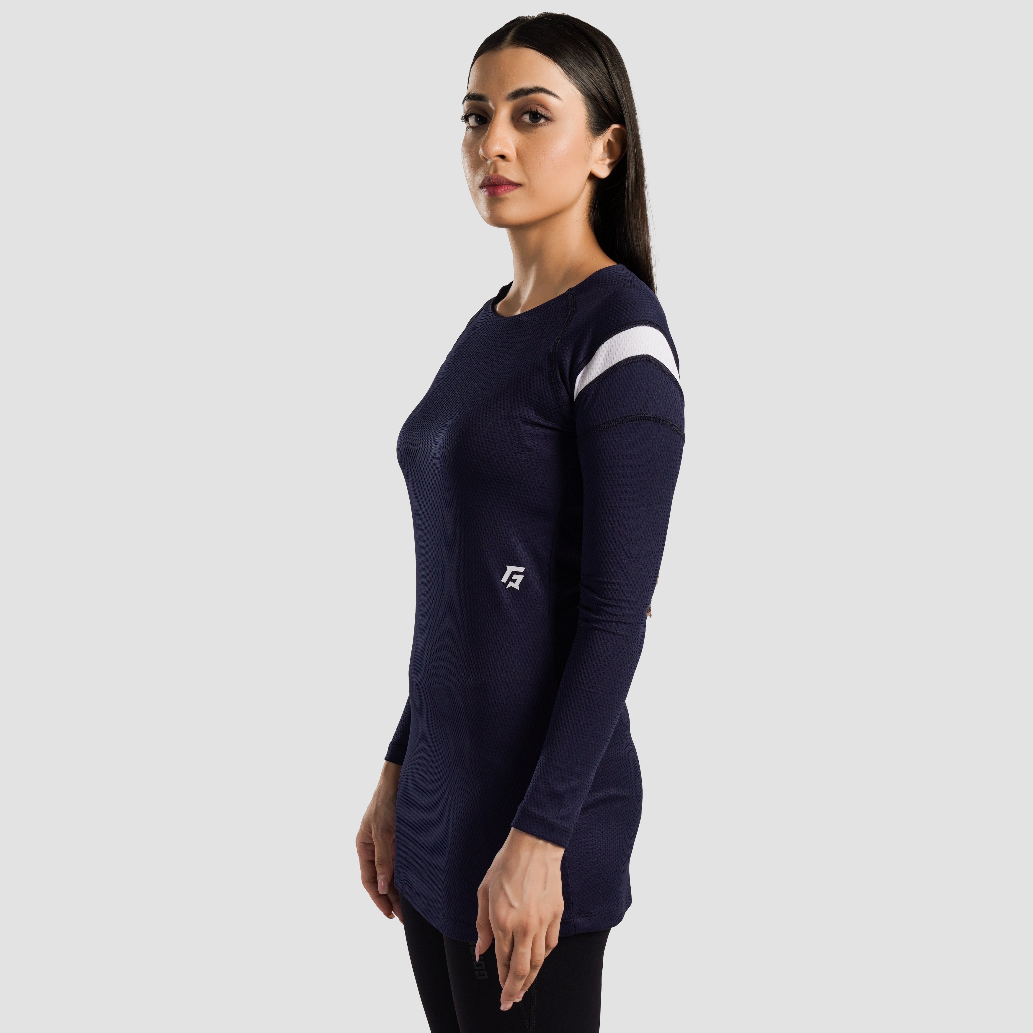 Prime Tennis Dress (Navy-White)