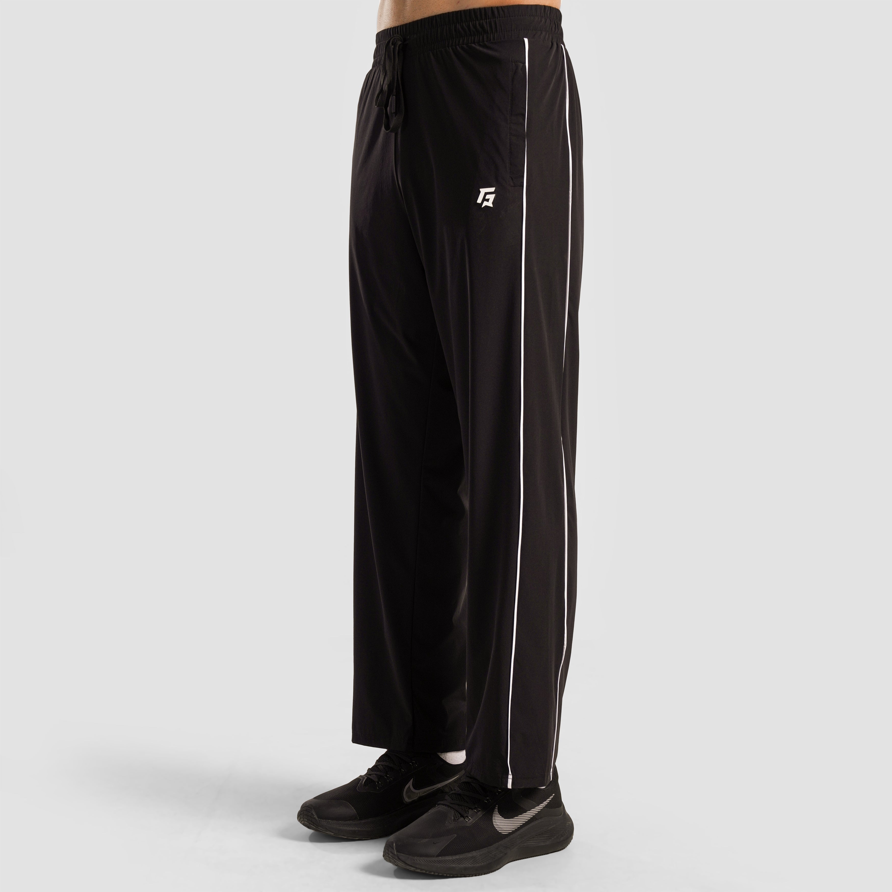 Black Erecto Stride Trousers for men front view