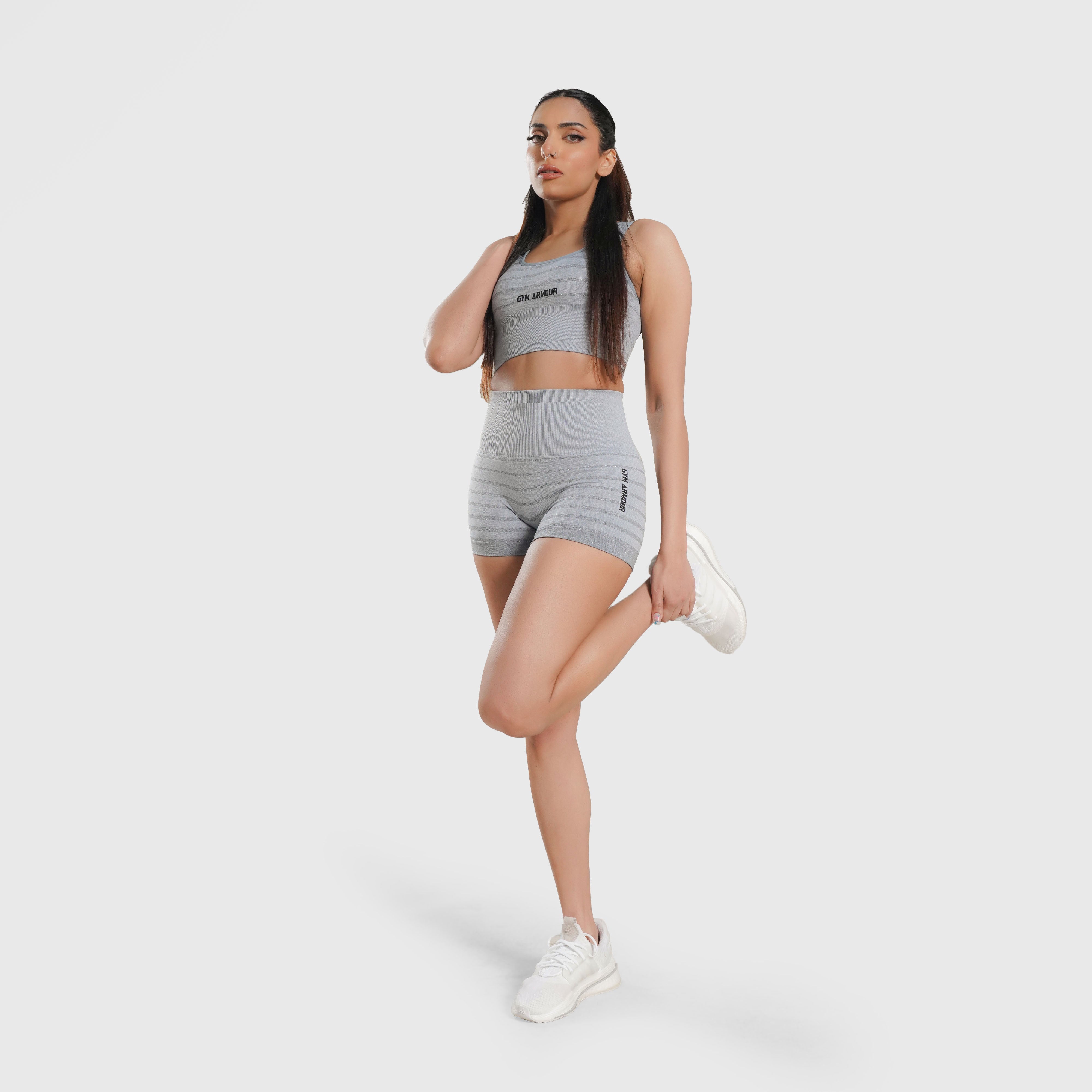 Tone Sculpt Seamless Shorts (Blue)